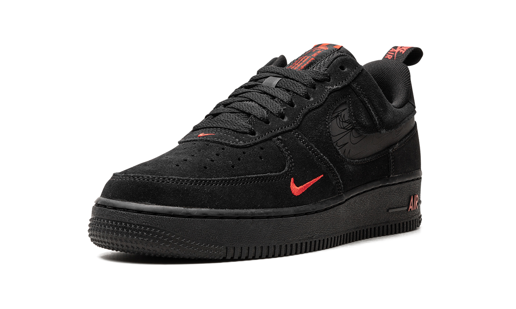 Air Force 1 Low "Multi Swoosh Black Crimson" DZ4514 001