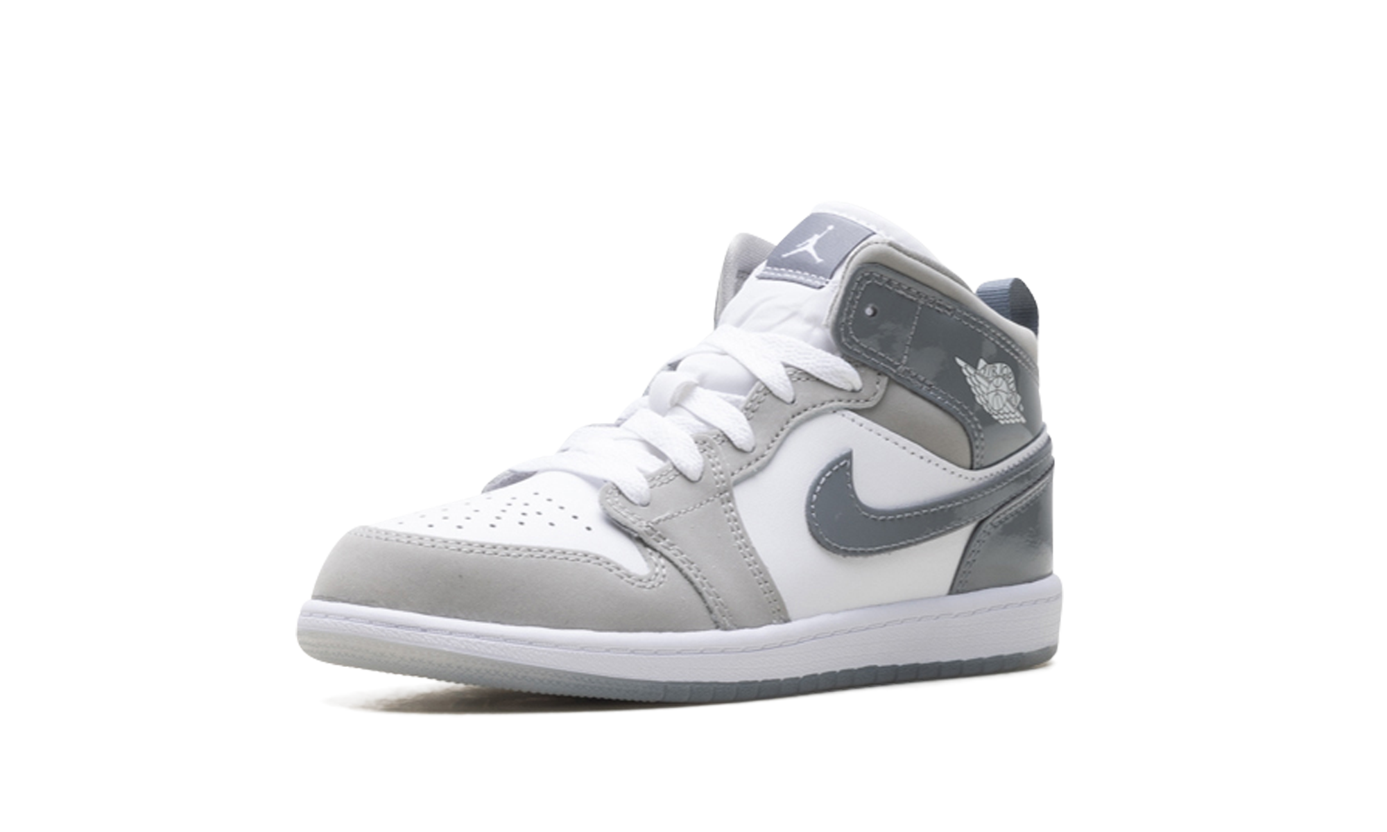 Air Jordan 1 Mid SE PS "White Medium Grey Cool Grey" HF3194 100
