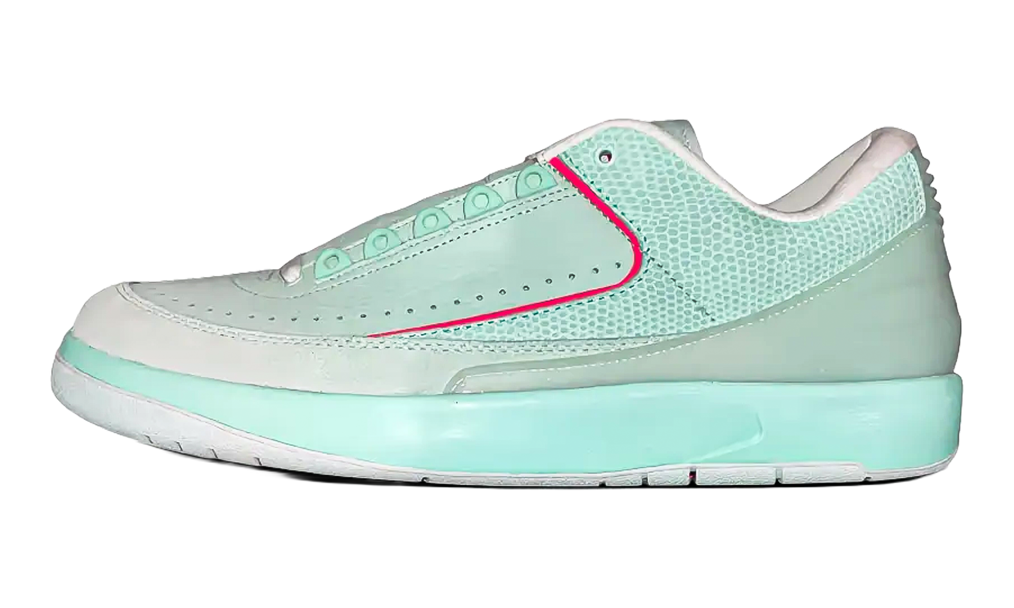 Air Jordan 2 Retro Low EYBL PE "Mint Foam / Flash Crimson / Barely Green" AJ286L FQ3820 VW1