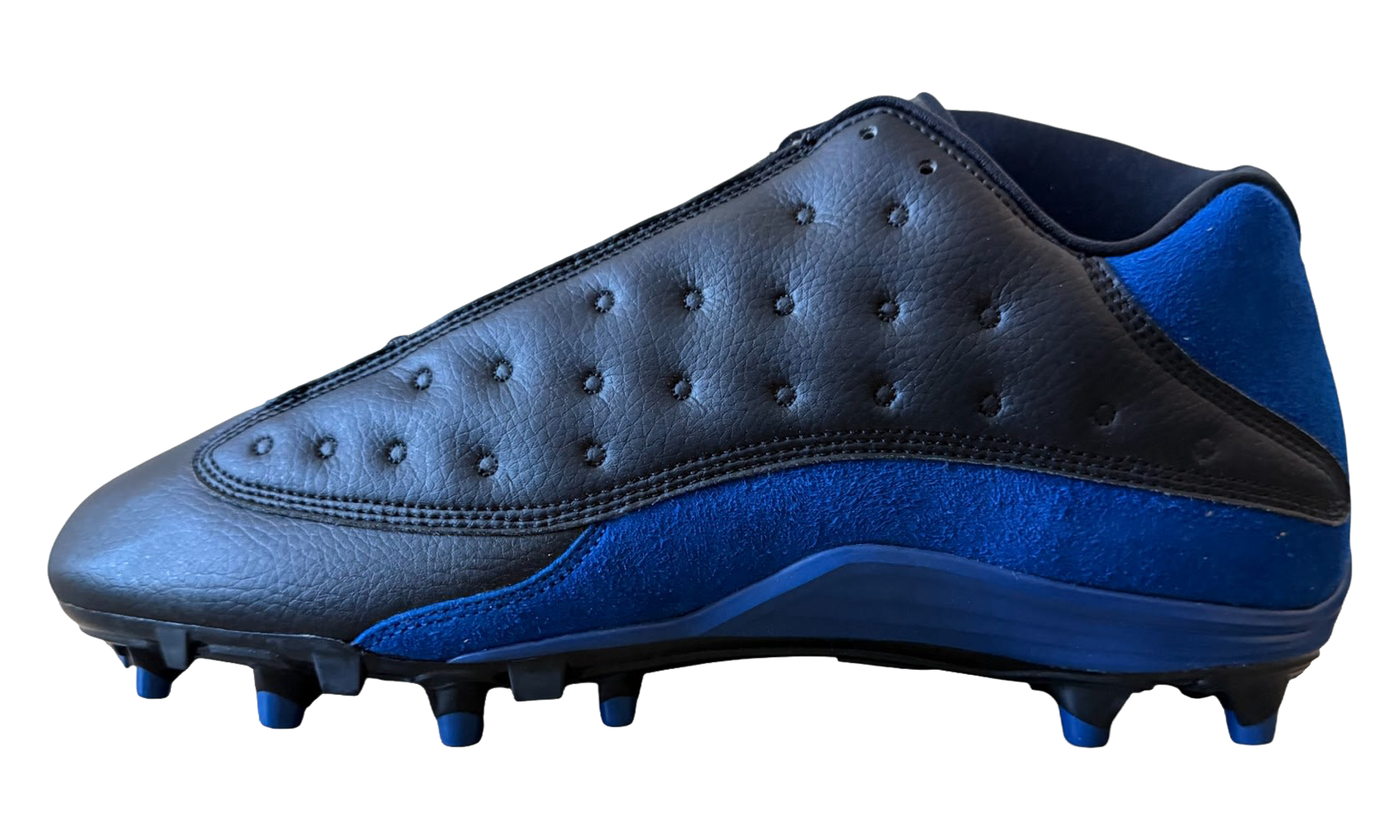 Jordan 13 Low Molded Football Cleats "Black / Blue" FA17 MNJDSP 727 M