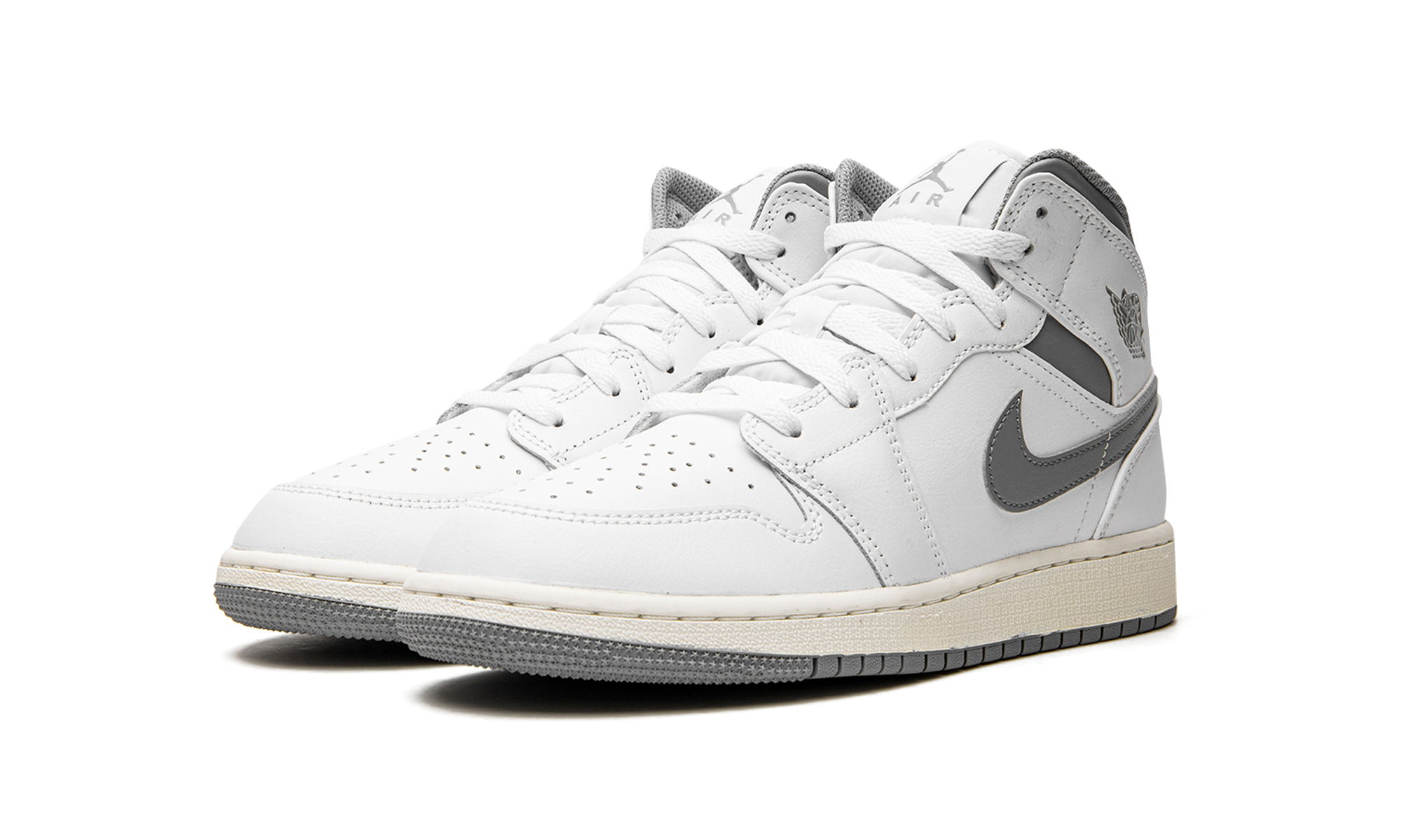 Air Jordan 1 Mid GS "Neutral Grey" 554725 135