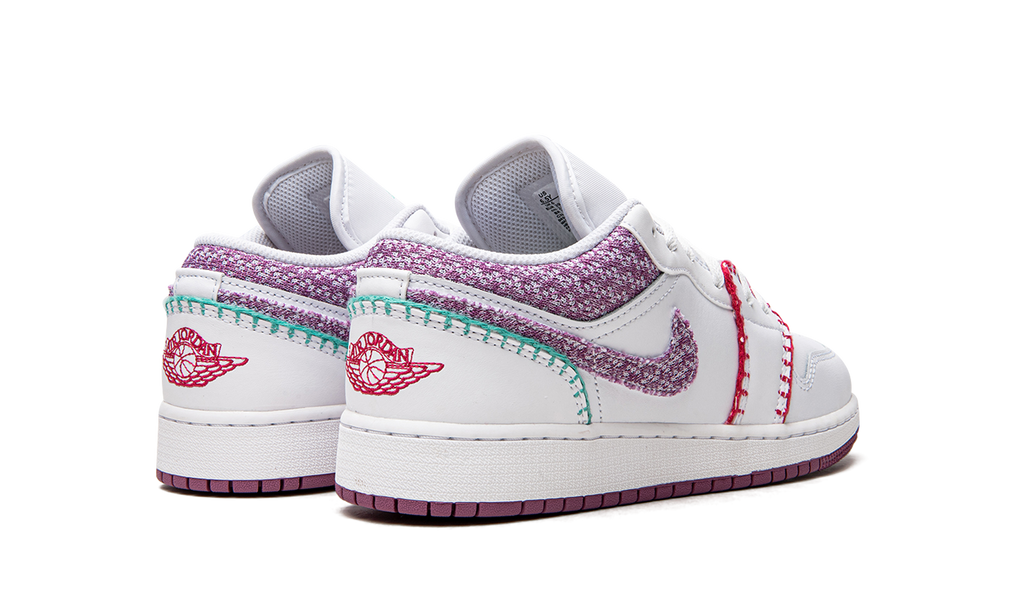 Jordan 1 Low GS "White Light Bordeuax" DM9037 100