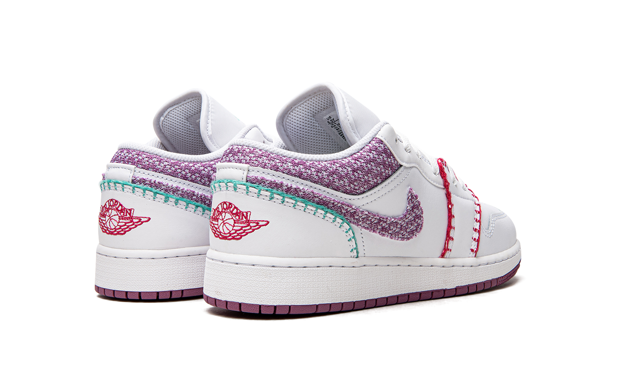 Jordan 1 Low GS "White Light Bordeuax" DM9037 100