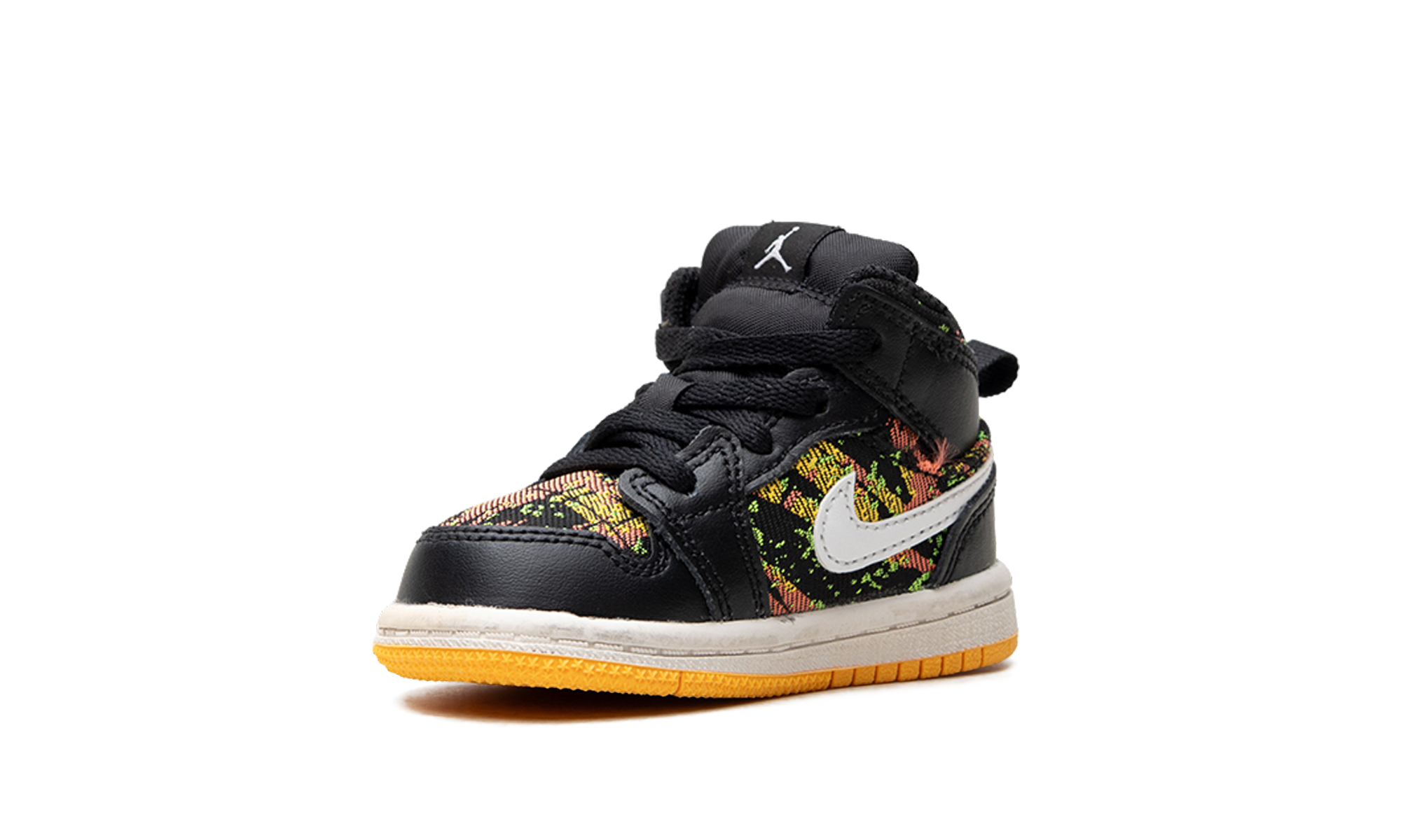 Air Jordan 1 Mid TD "Black / Laser Orange" 644507 003