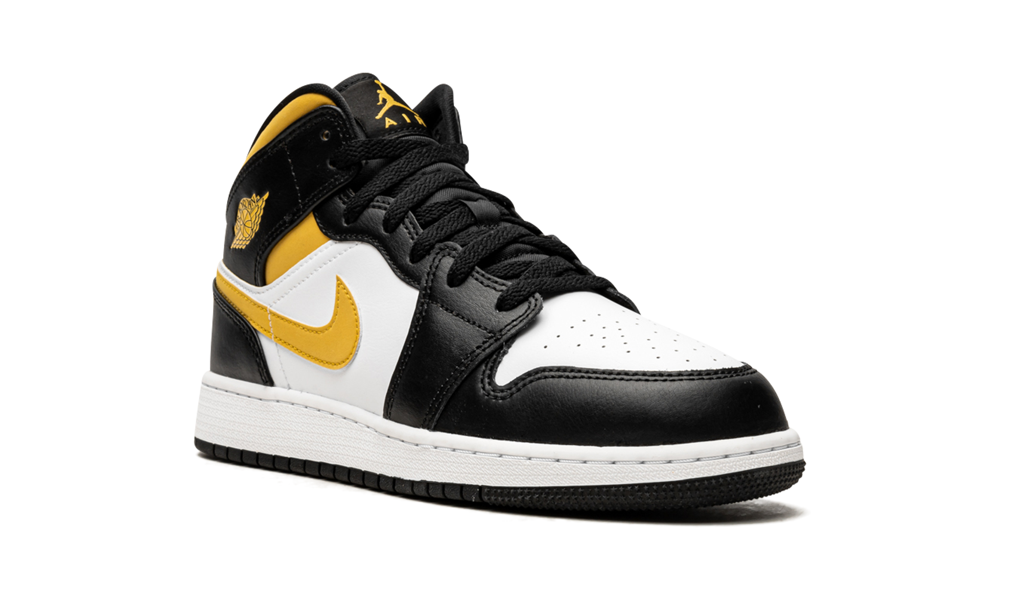 Air Jordan 1 Mid GS "Pollen / Black / White" 554725 177