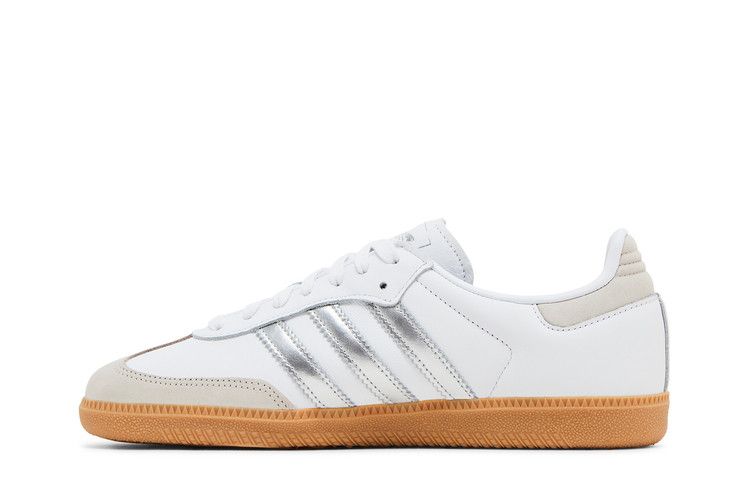 adidas Samba OG White Silver Metallic Grey (Women's)