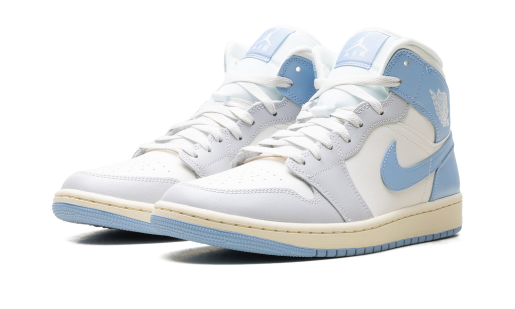 Air Jordan 1 Mid WMNS "Psychic Blue Sail Coconut Milk" BQ6472 402