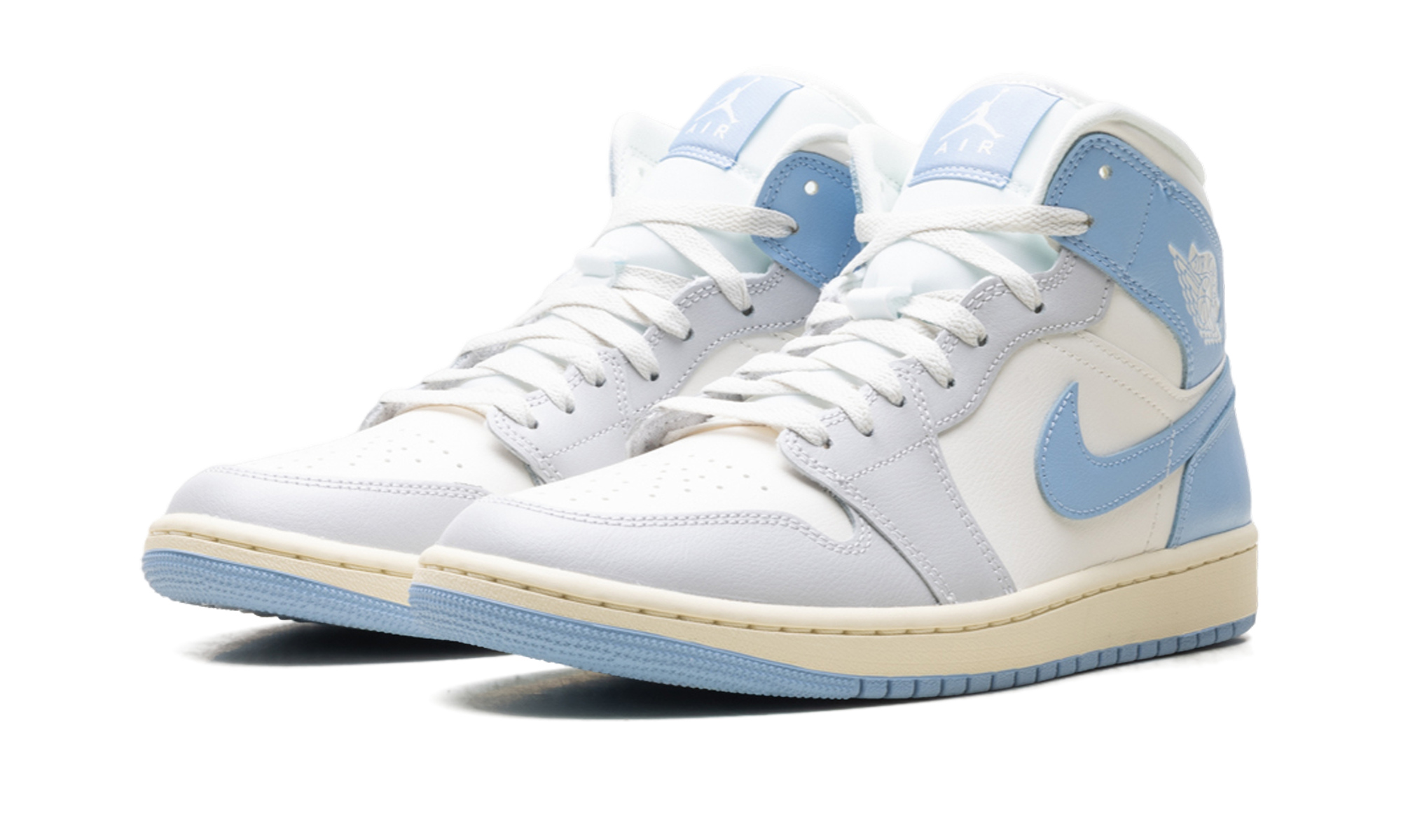 Air Jordan 1 Mid WMNS "Psychic Blue Sail Coconut Milk" BQ6472 402
