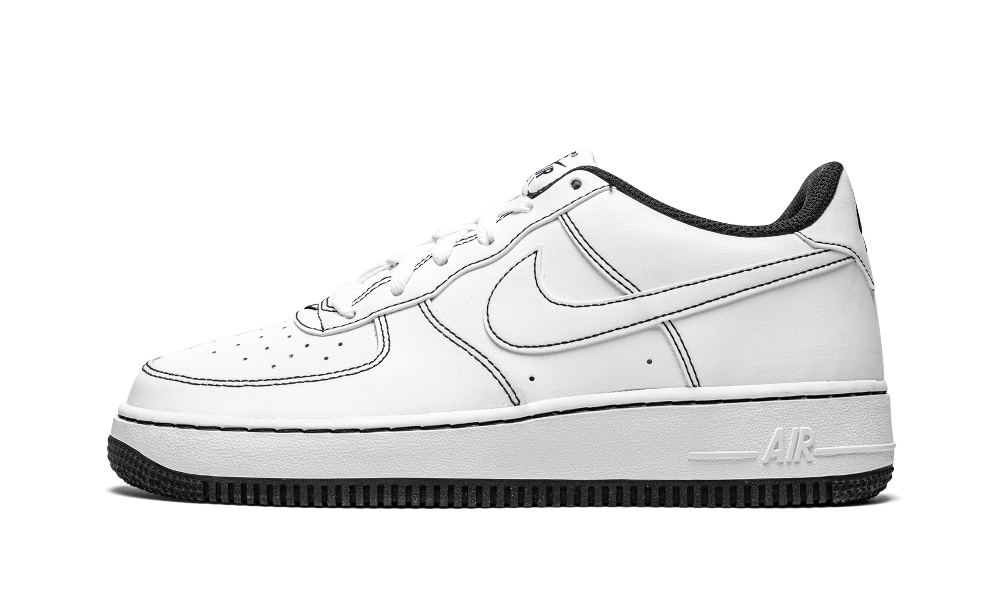 Air Force 1 Low '07 GS "Contrast Stitching - White / Black" CW1575 104