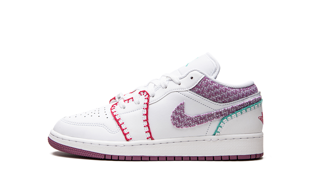Jordan 1 Low GS "White Light Bordeuax" DM9037 100