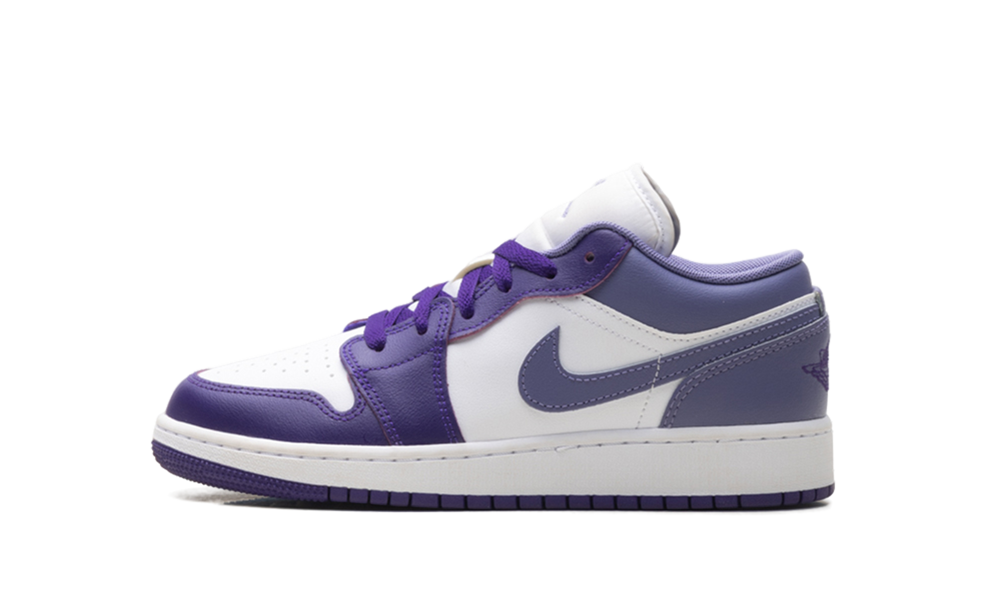 Air Jordan 1 Low GS "Purple / White" 553560 551