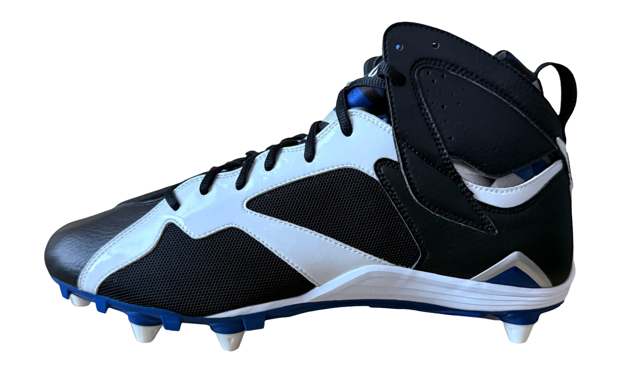 Jordan 7 Detachable Cleats "Black / White-Rush Blue" SU15 MNJDSP 373 D3