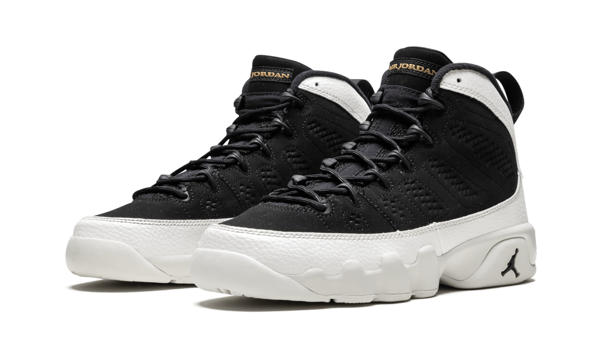 Air Jordan 9 Retro GS "BLACK / BLACK / SUMMIT WHITE" 302359 021