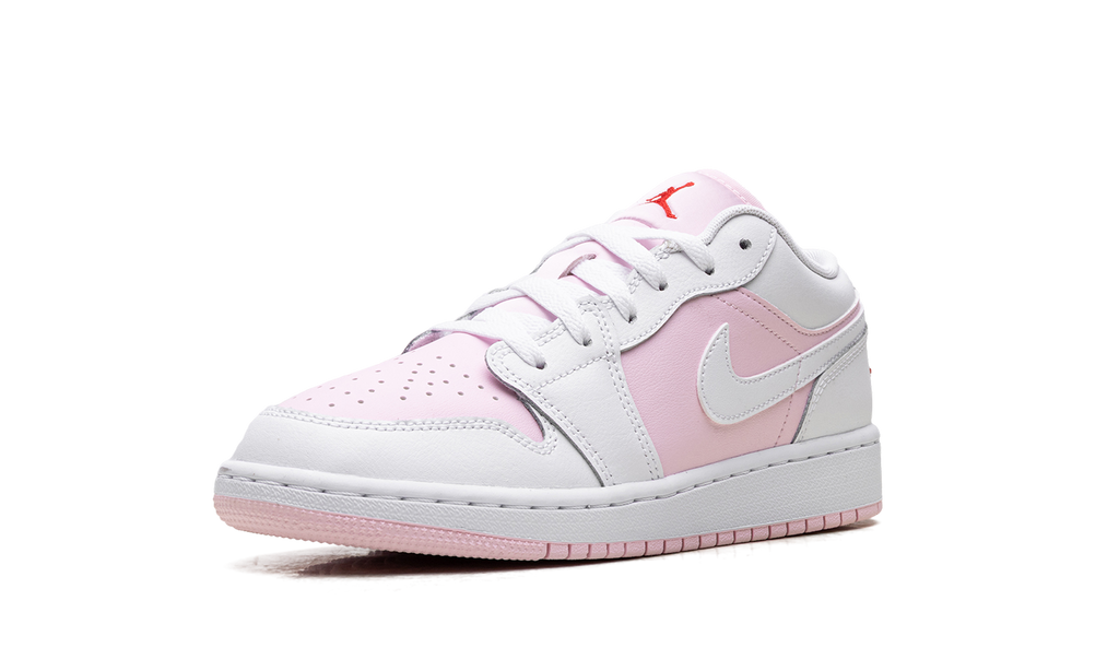 Jordan 1 Low GS "Pink Foam Fire Red White" 553560 608