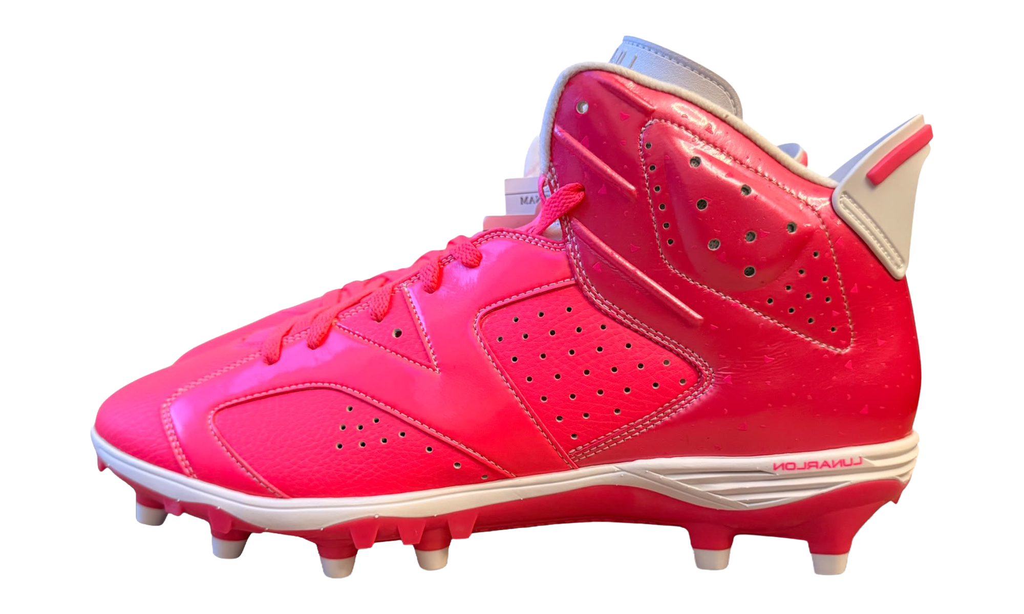 Jordan 6 Molded Cleats BCA "Vivid Pink / White" SU14 MNJDSP 793 M BCA