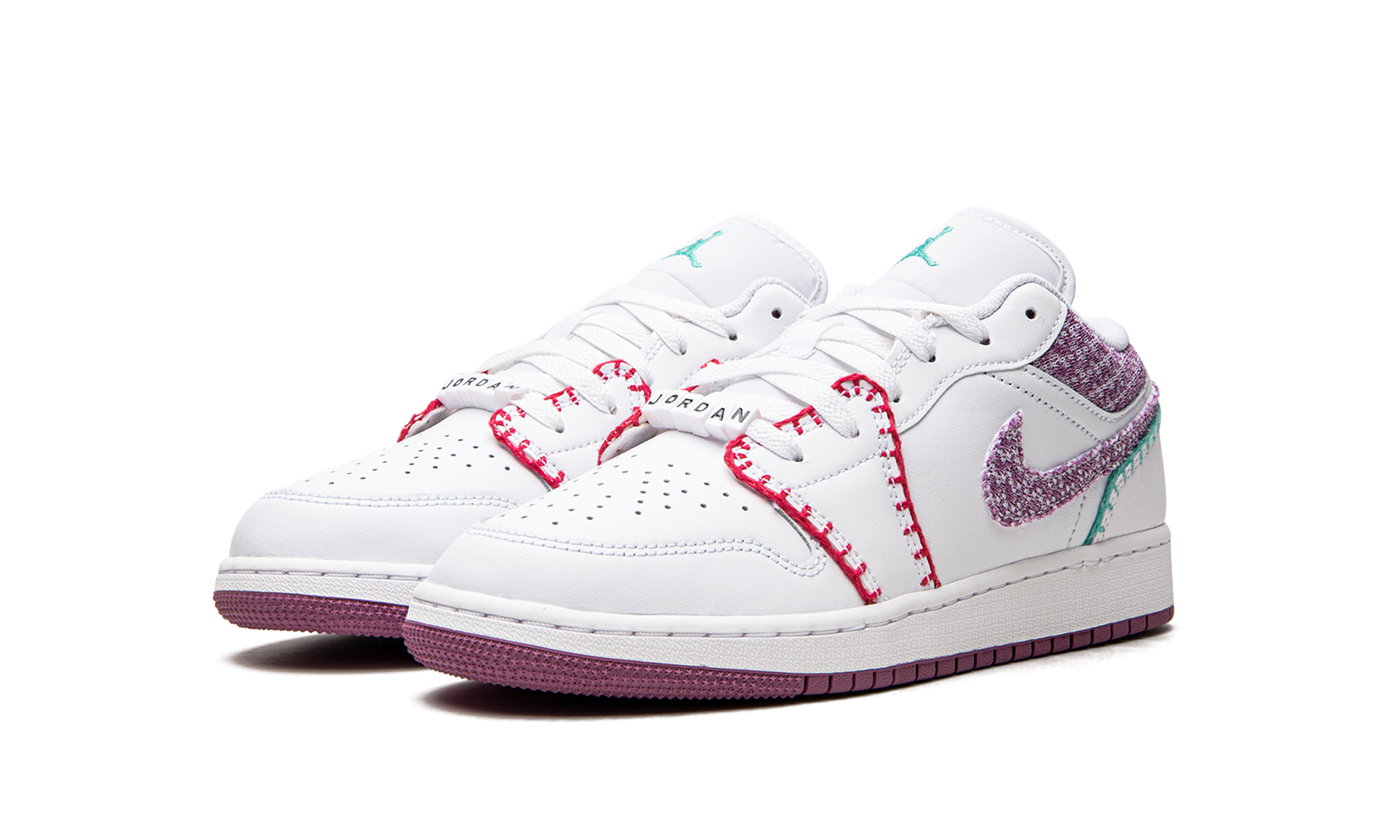 Jordan 1 Low GS "White Light Bordeuax" DM9037 100