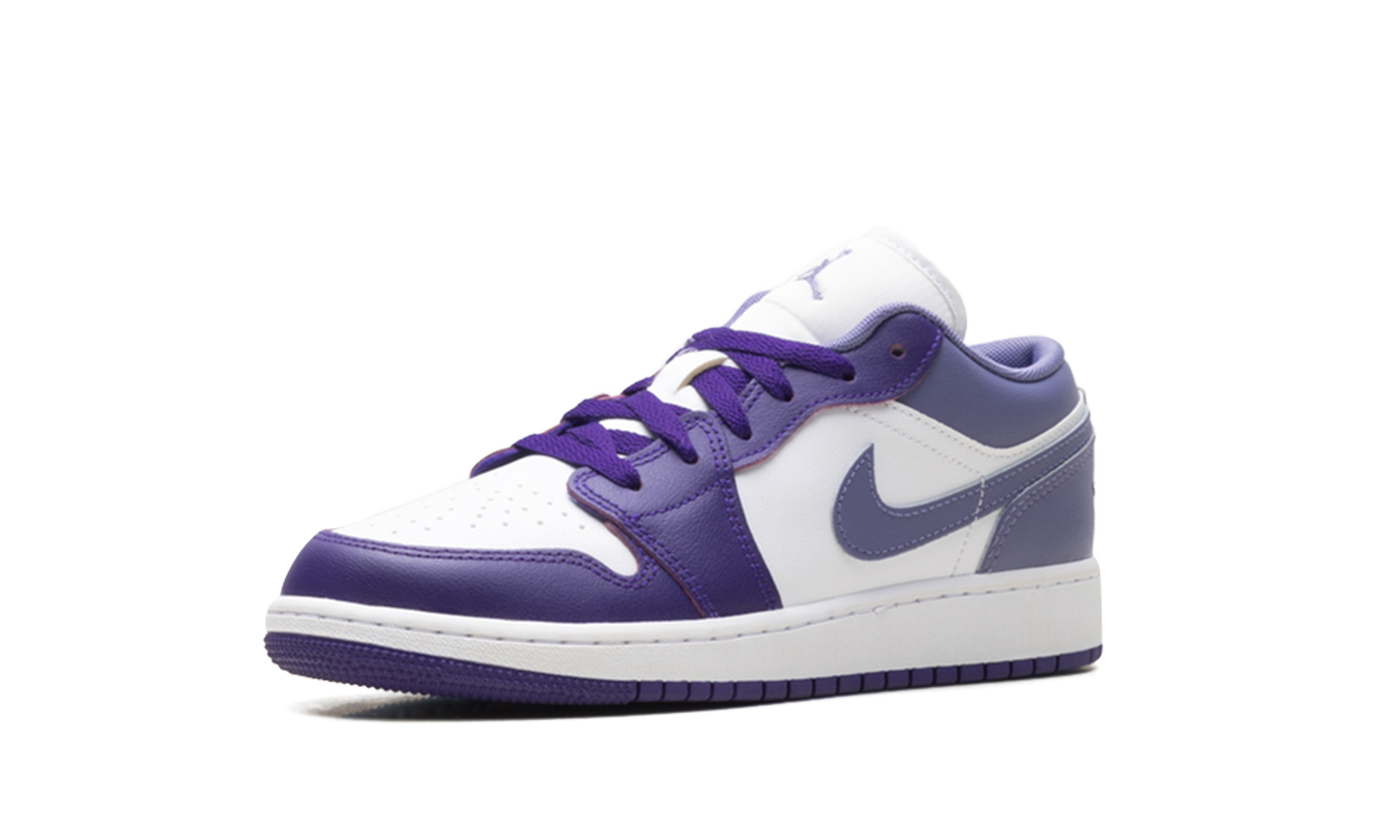 Air Jordan 1 Low GS "Purple / White" 553560 551