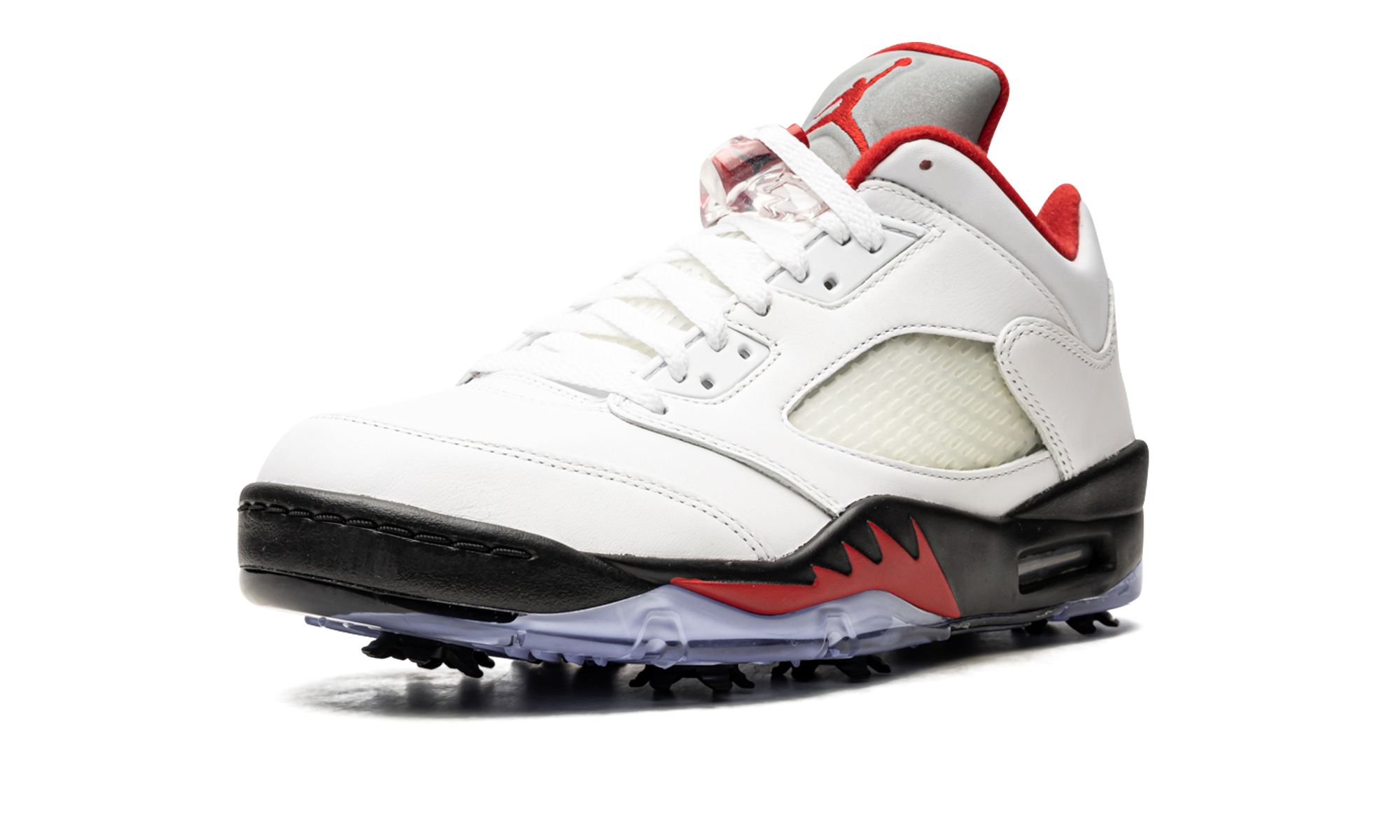 Air Jordan 5 Low Golf "Fire Red - Silver Tongue" CU4523 100