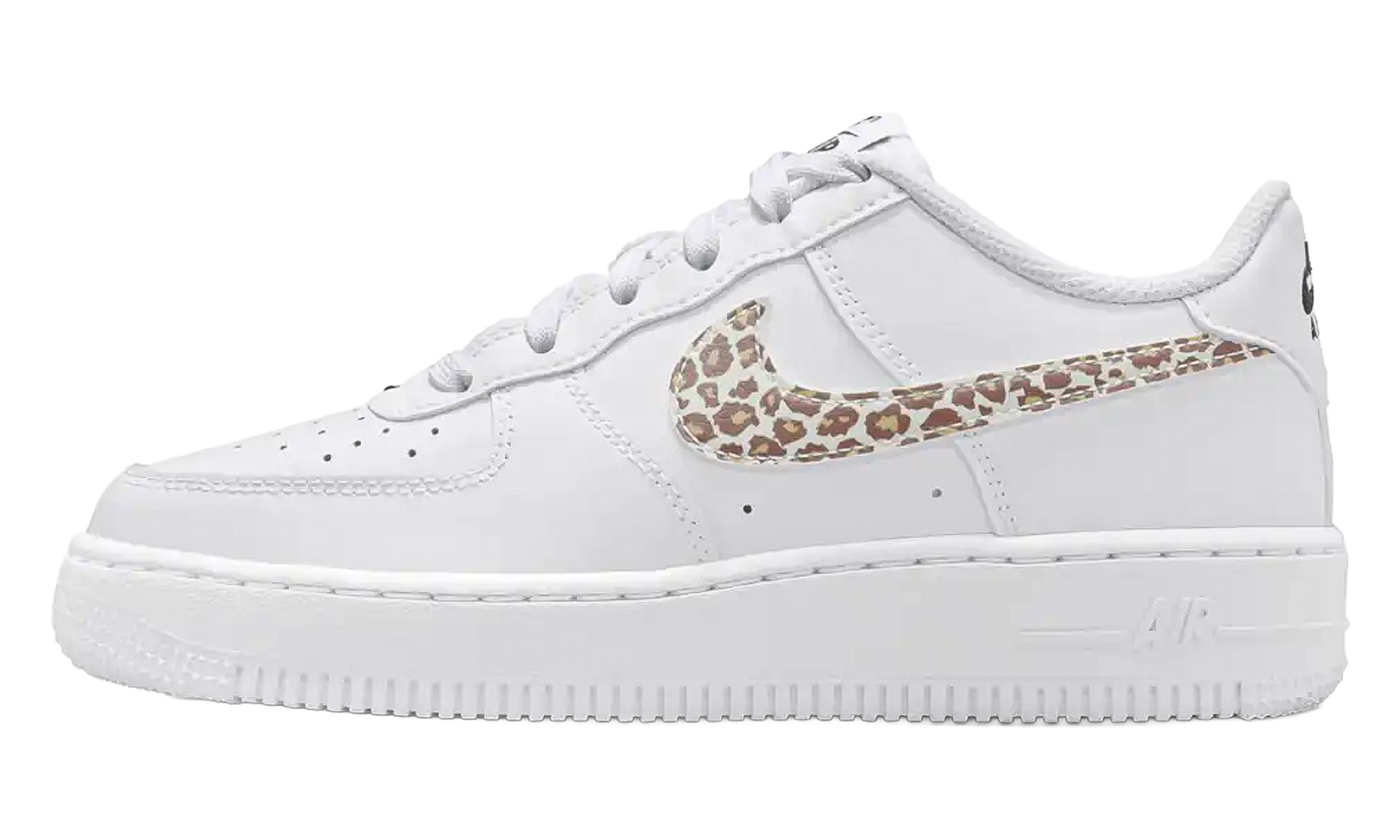 Air Force 1 Low GS "White Leopard Swoosh" IR0273 100