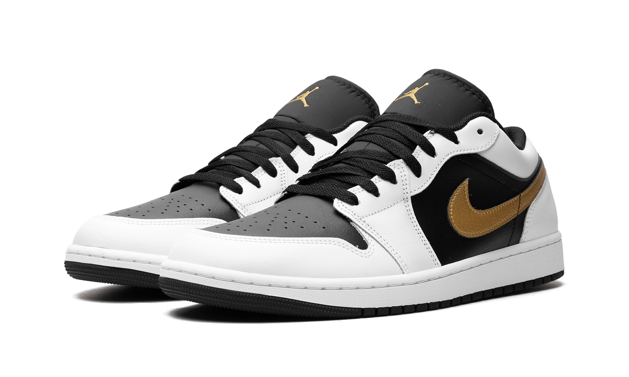 Air Jordan 1 Low "Gold Swoosh" 553558 172