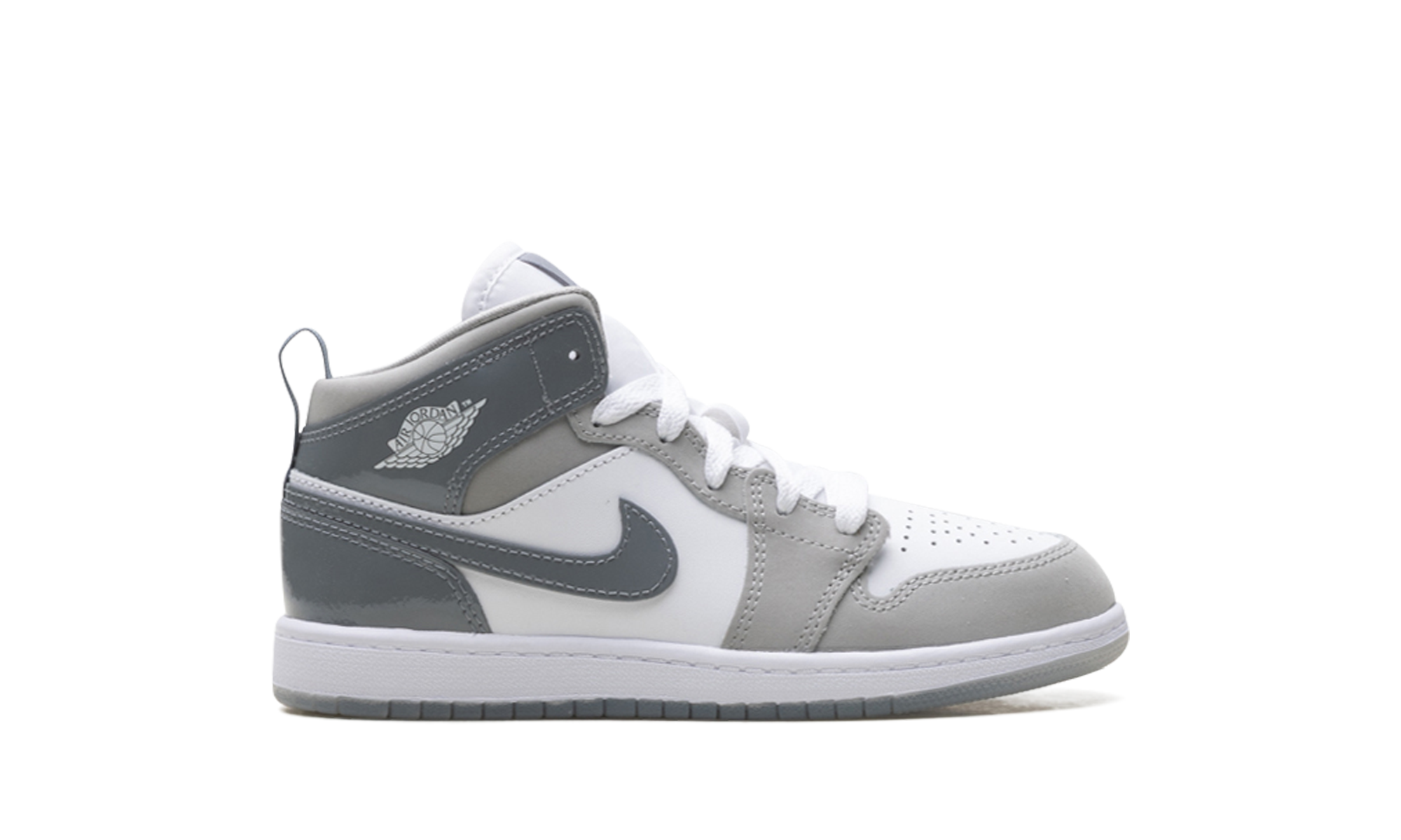 Air Jordan 1 Mid SE PS "White Medium Grey Cool Grey" HF3194 100