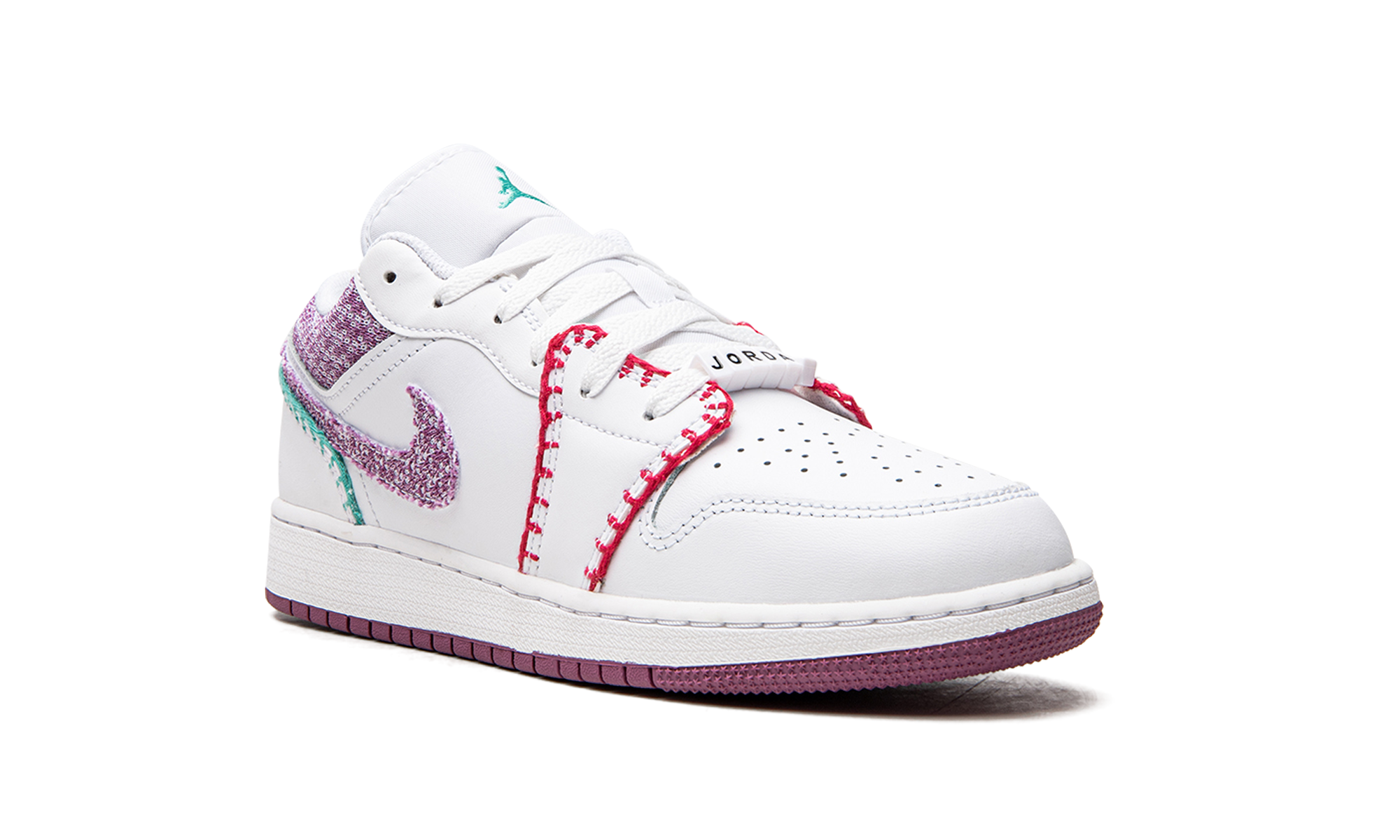 Jordan 1 Low GS "White Light Bordeuax" DM9037 100