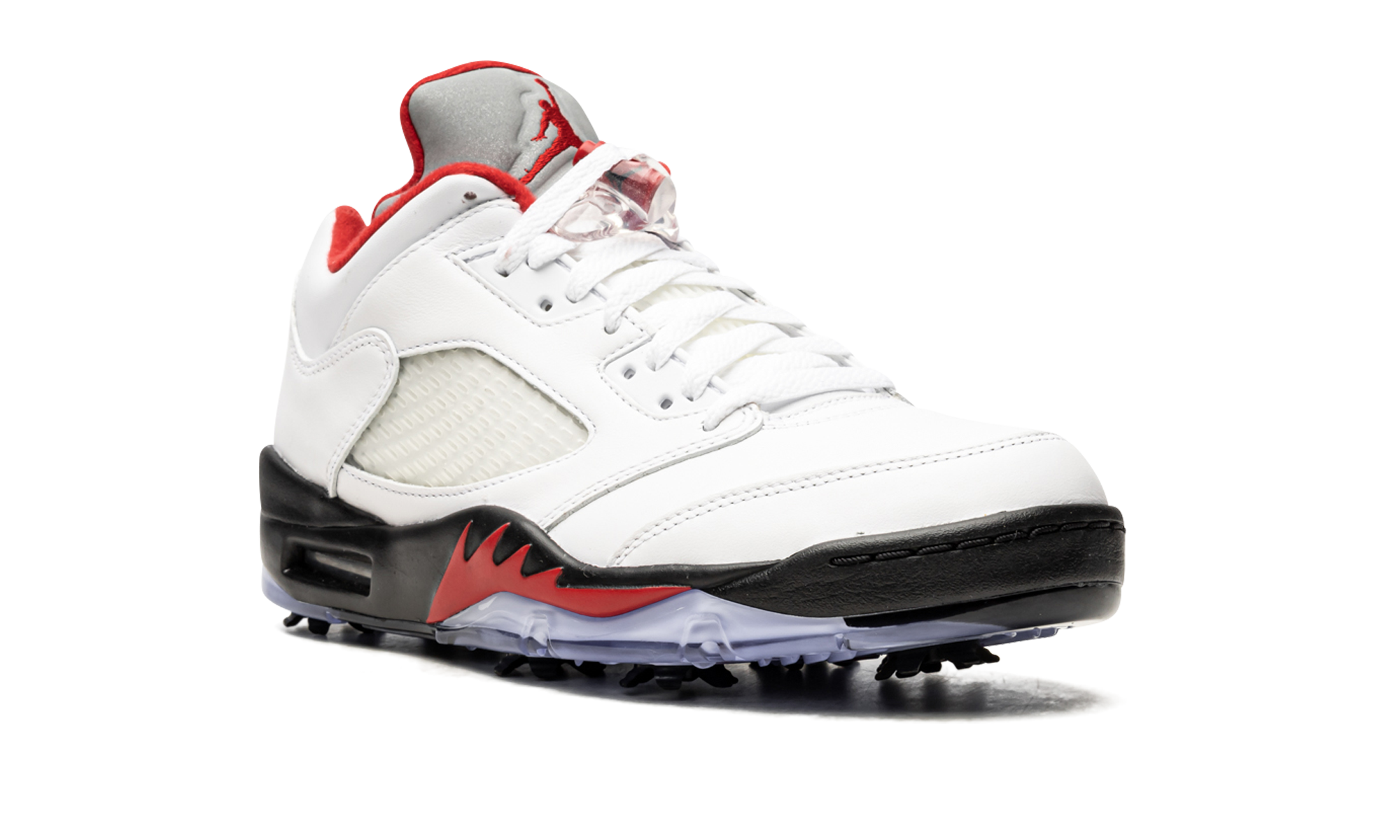 Air Jordan 5 Low Golf "Fire Red - Silver Tongue" CU4523 100