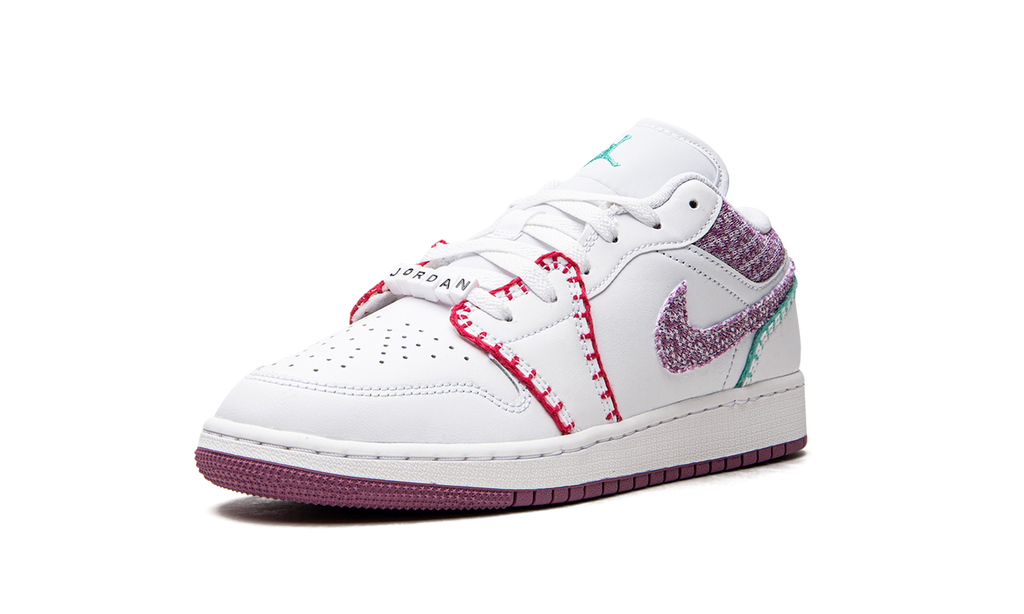 Jordan 1 Low GS "White Light Bordeuax" DM9037 100