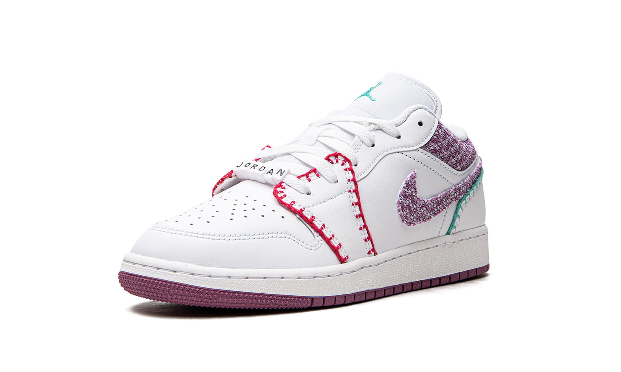 Jordan 1 Low GS "White Light Bordeuax" DM9037 100