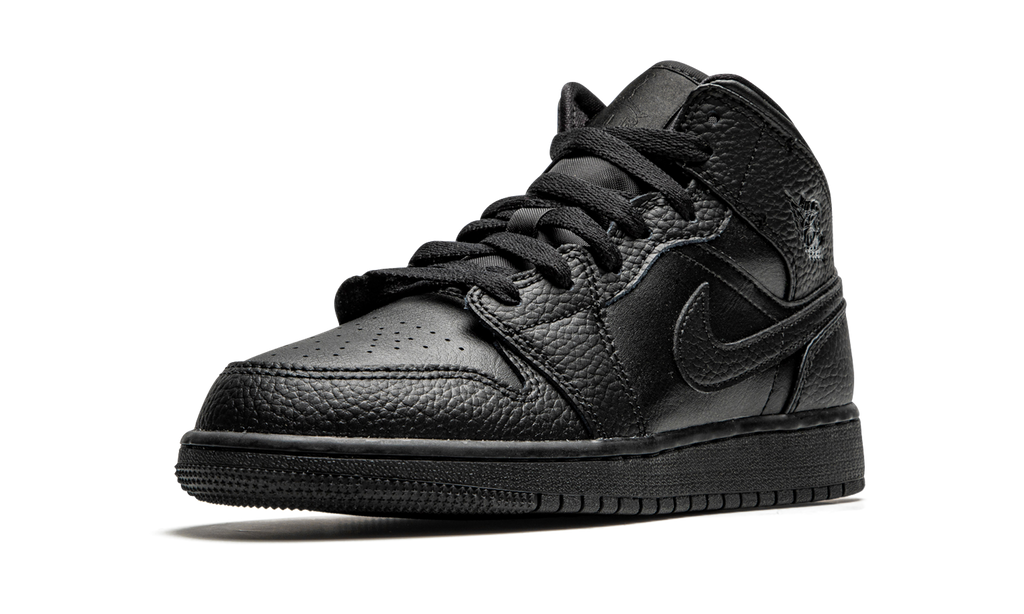 Air Jordan 1 Mid GS "Triple Black" 554725 091