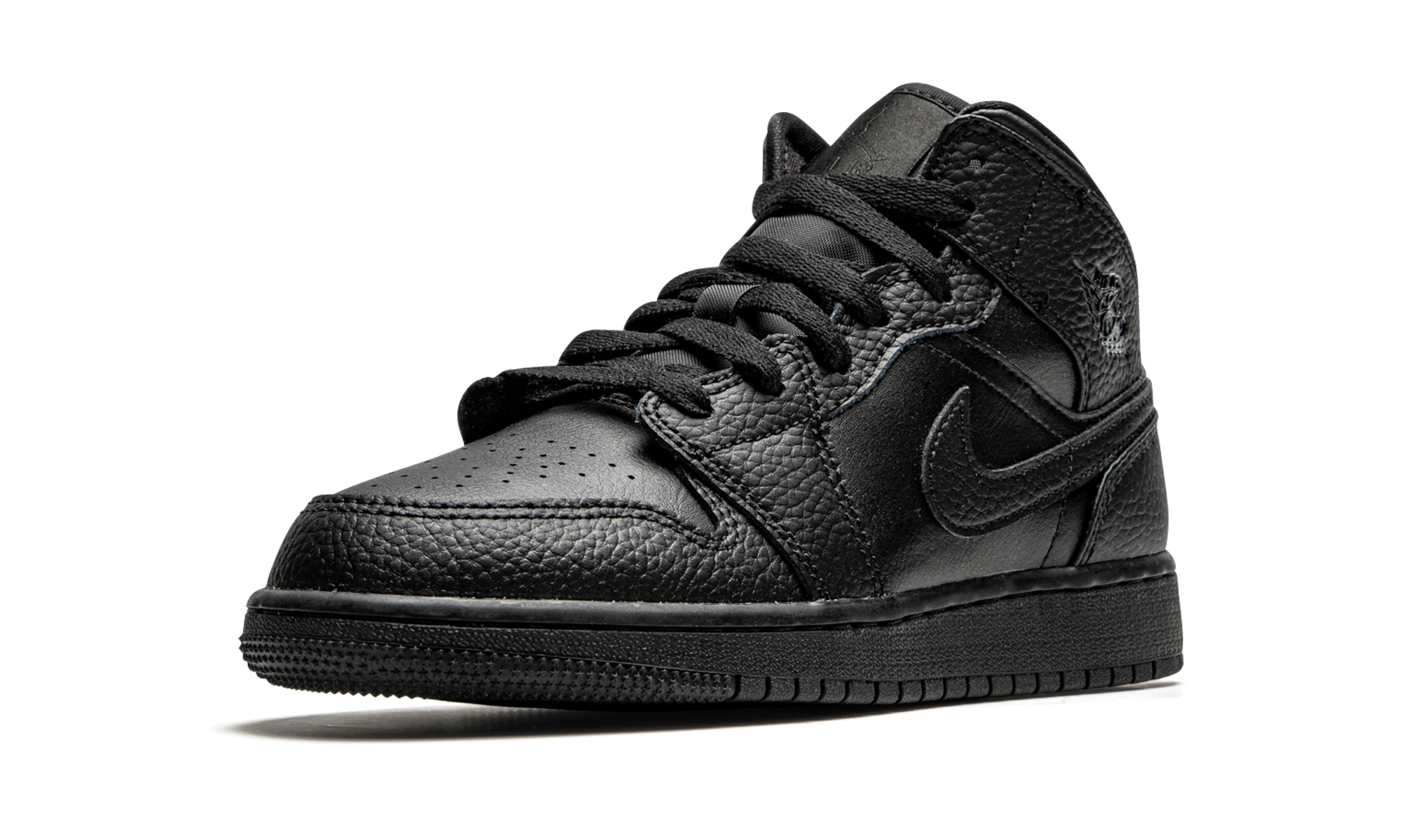 Air Jordan 1 Mid GS "Triple Black" 554725 091