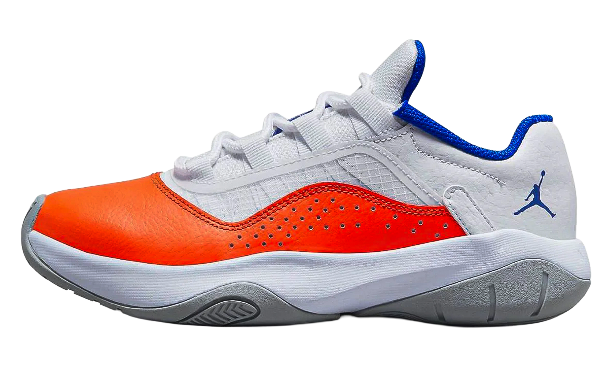 Jordan 11 CMFT Low GS "White Safety Orange Hyper Royal" CZ0907 108