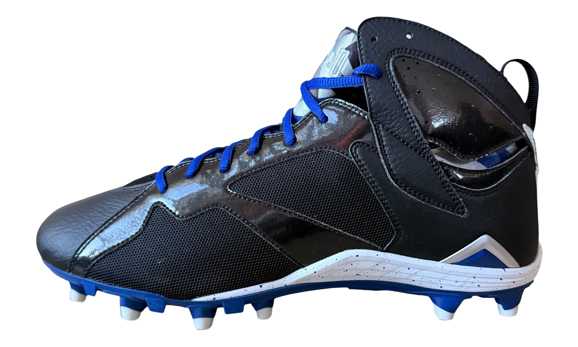 Jordan 7 Molded Cleats "Black / Rush Blue-White" SU15 MNJDSP 373 M1