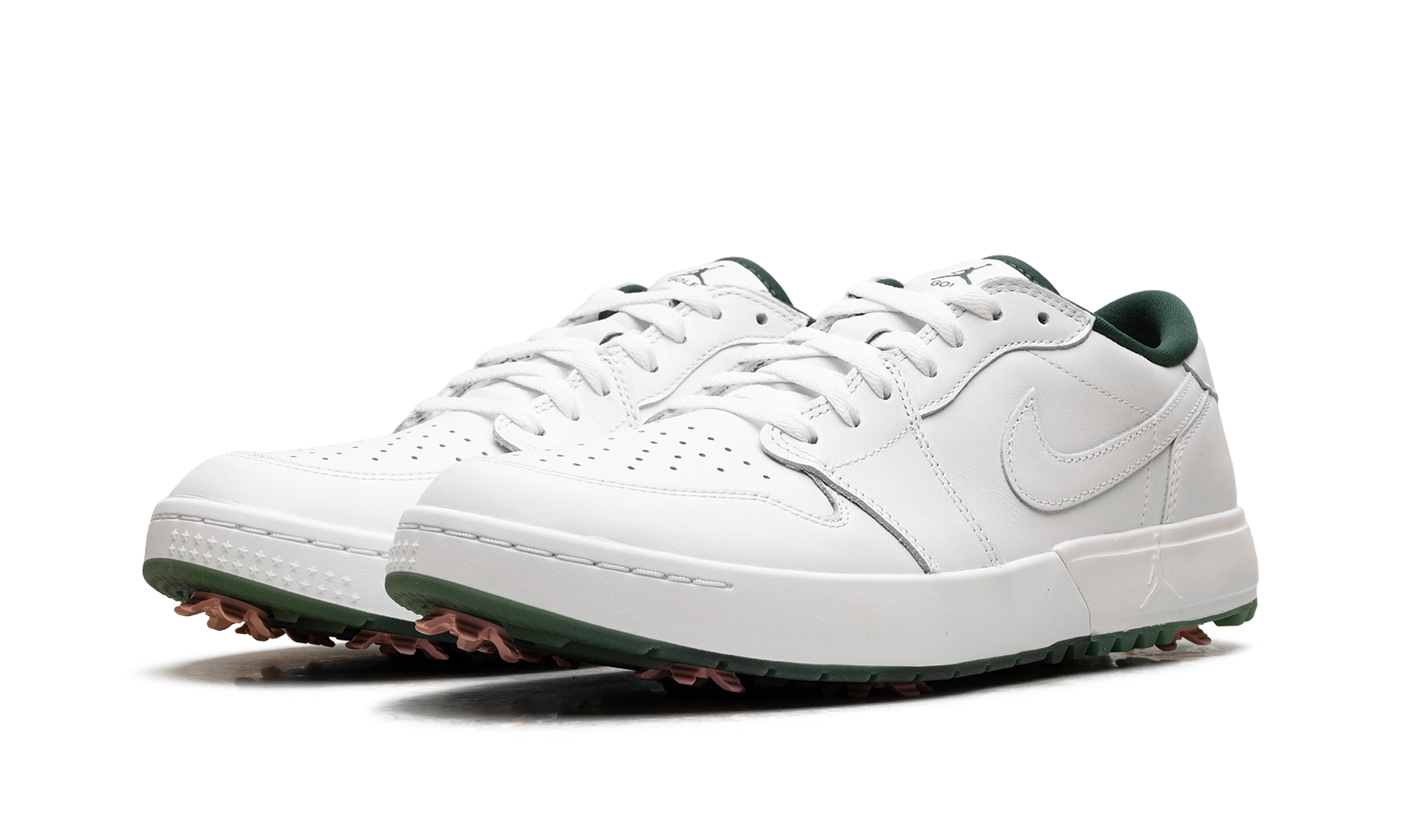 Air Jordan 1 Low Golf Spiked "White Fir Elemental Pink" IQ3417 100