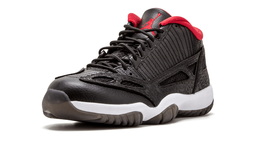Air Jordan 11 Retro Low IE "Black Charcoal Red" 306008 001