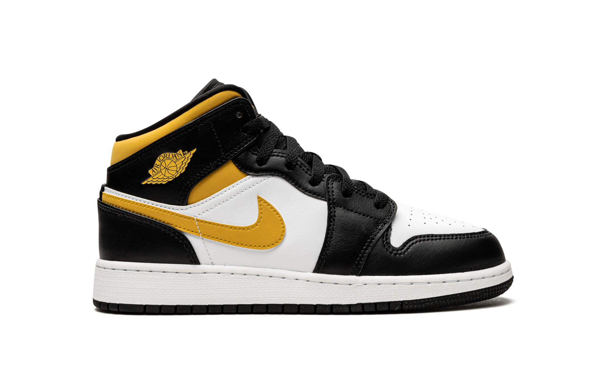 Air Jordan 1 Mid GS "Pollen / Black / White" 554725 177