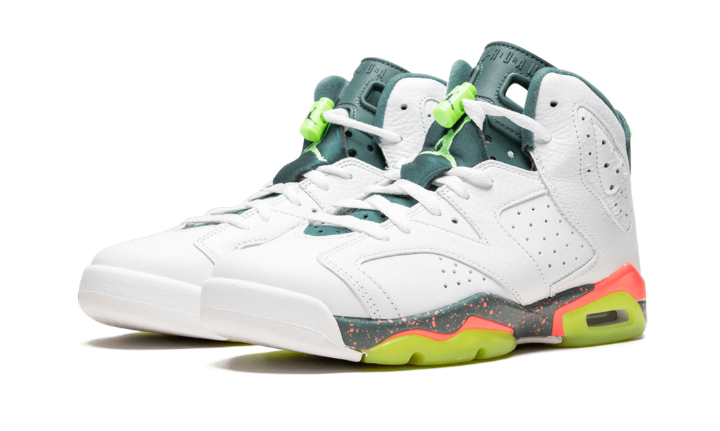 Air Jordan 6 Retro GS "Bright Mango/Ghost Green" 384665 114