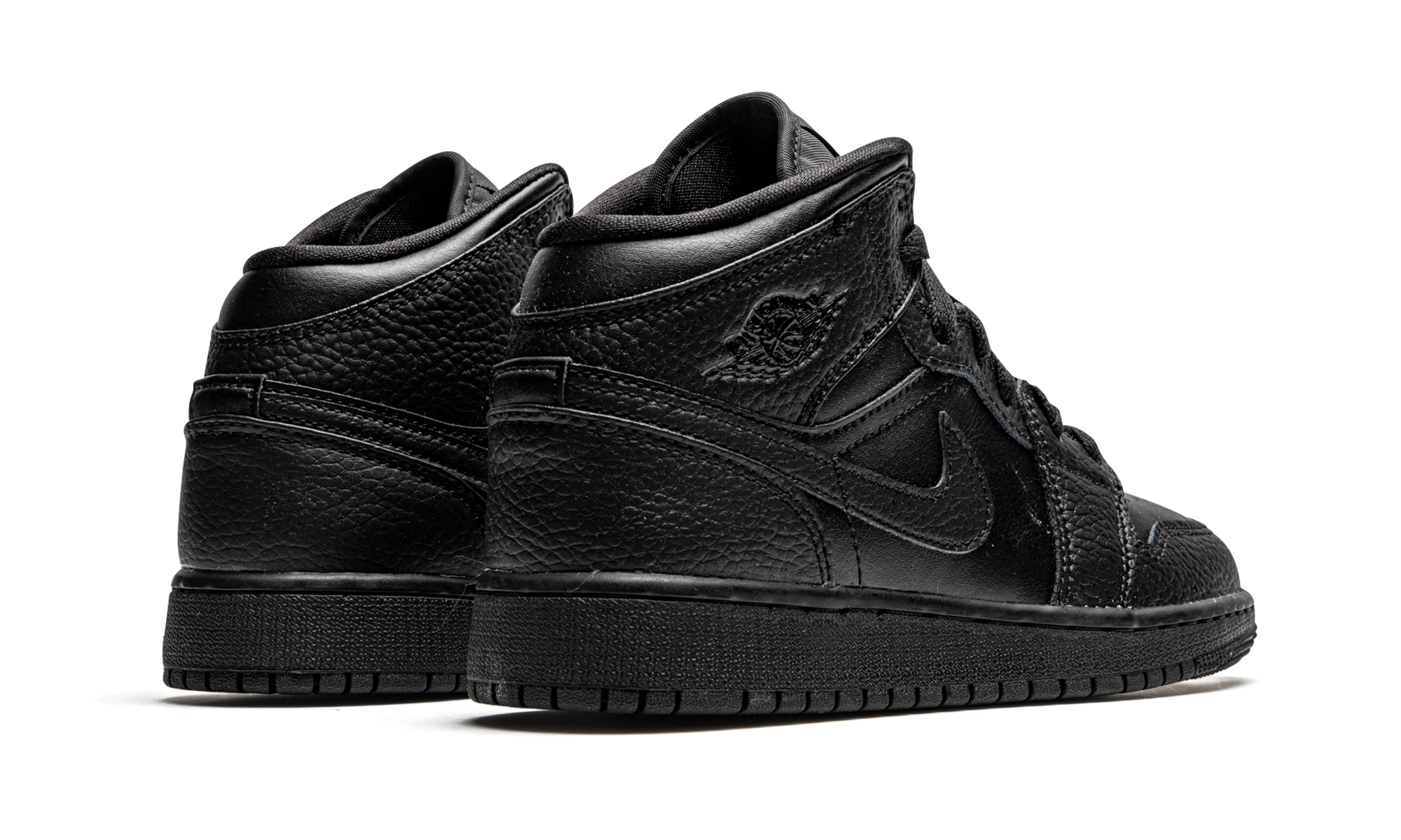 Air Jordan 1 Mid GS "Triple Black" 554725 091