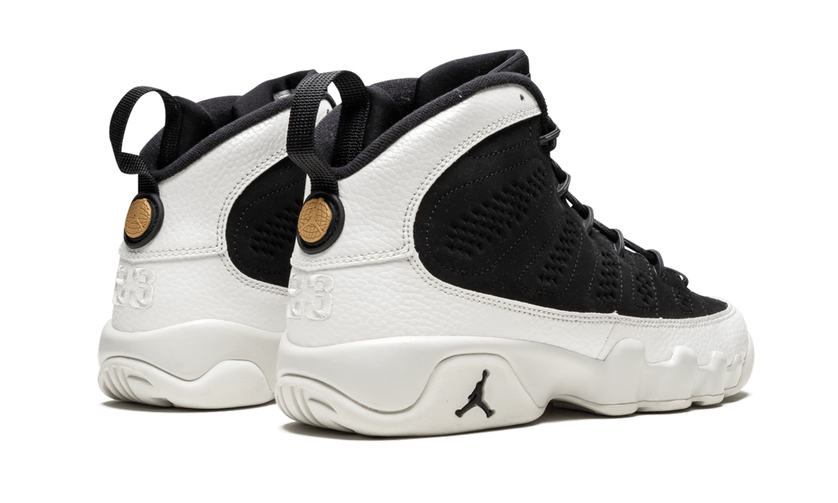 Air Jordan 9 Retro GS "BLACK / BLACK / SUMMIT WHITE" 302359 021