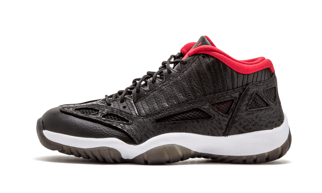 Air Jordan 11 Retro Low IE "Black Charcoal Red" 306008 001