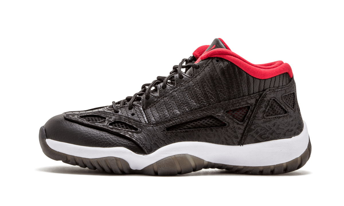 Air Jordan 11 Retro Low IE "Black Charcoal Red" 306008 001