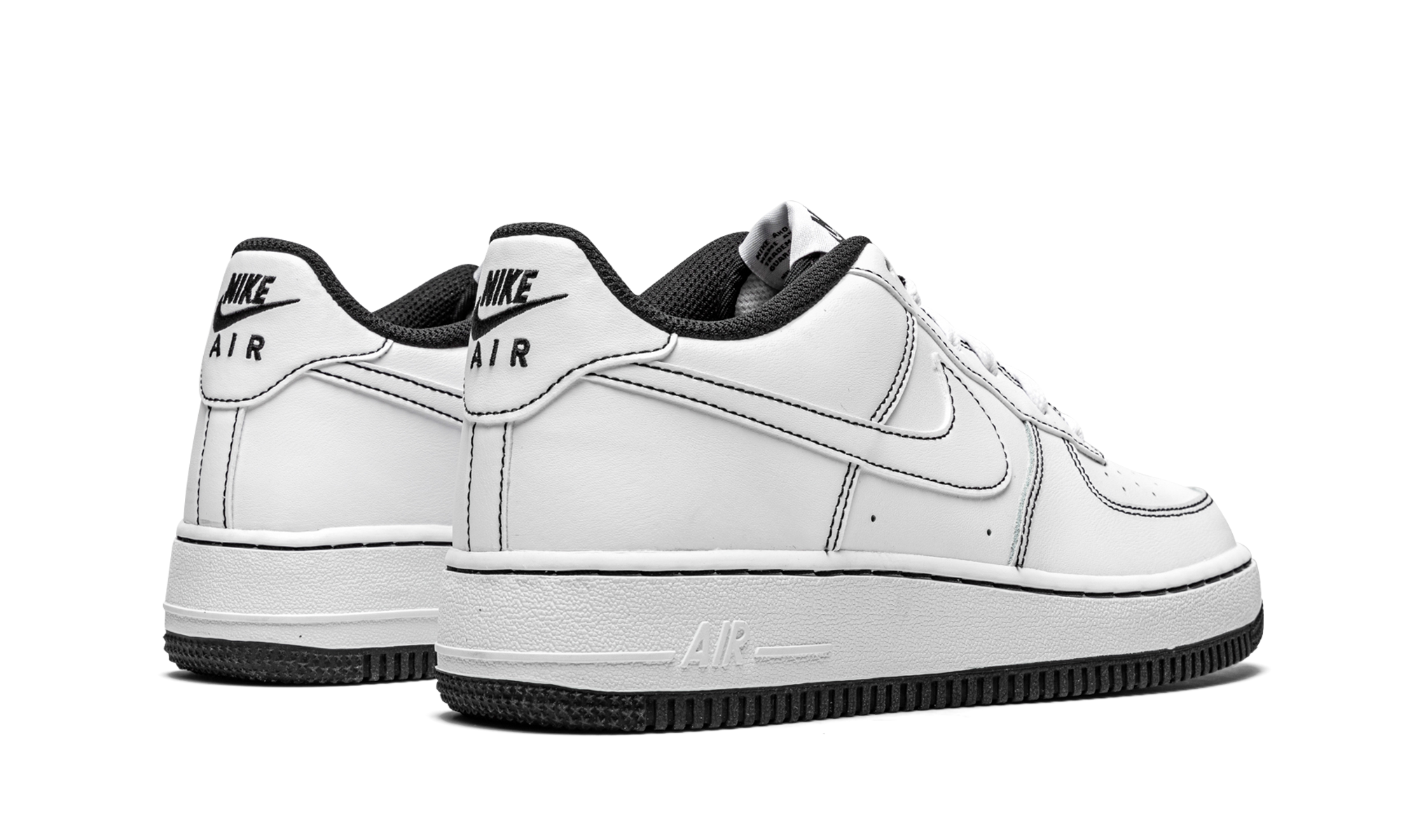 Air Force 1 Low '07 GS "Contrast Stitching - White / Black" CW1575 104