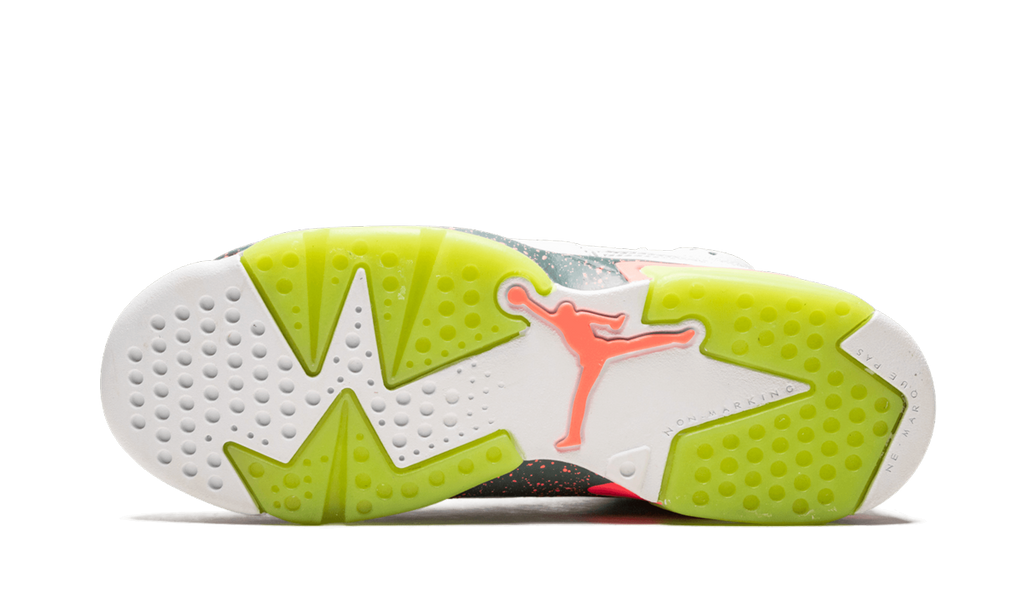 Air Jordan 6 Retro GS "Bright Mango/Ghost Green" 384665 114
