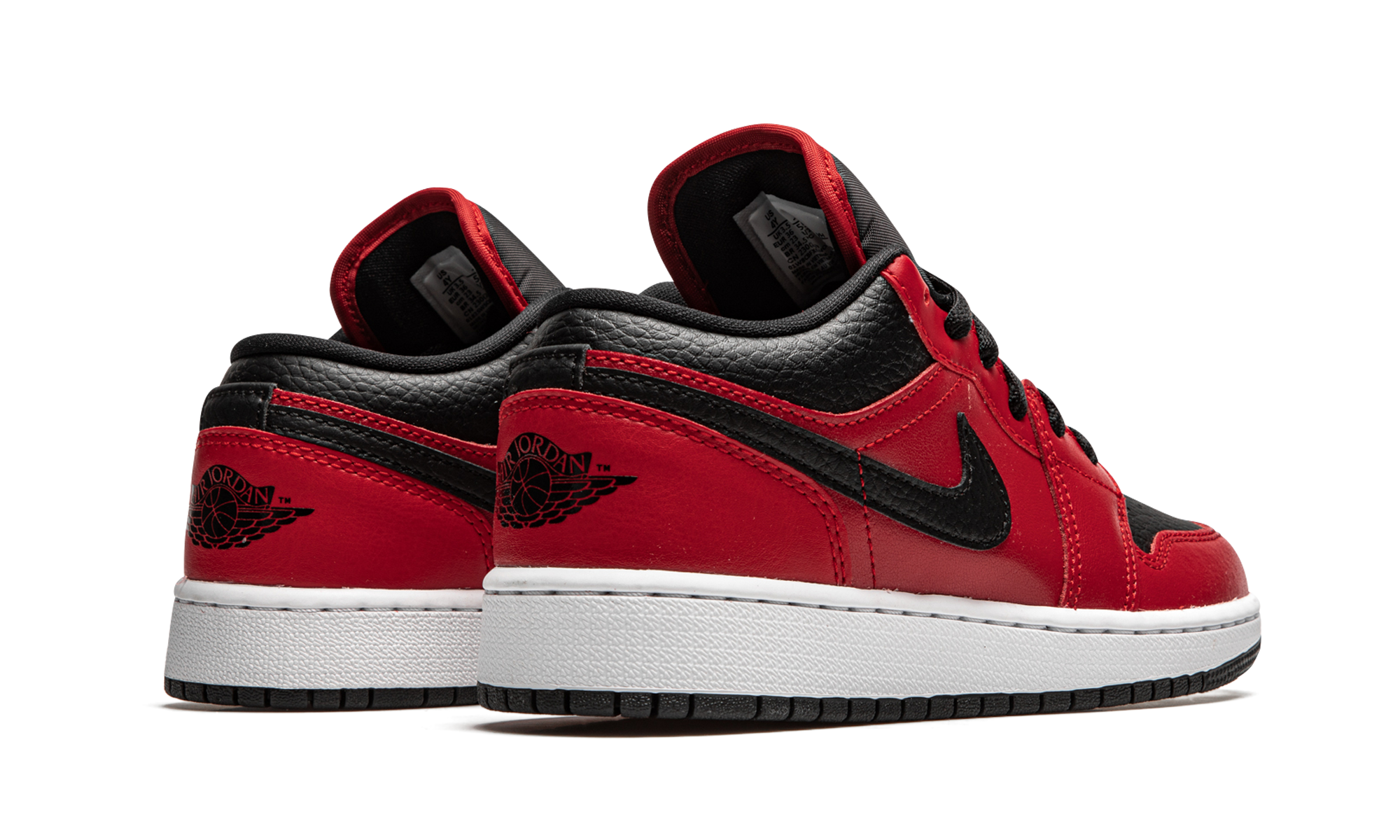 Air Jordan 1 Low GS "Black Pebbled" 553560 605