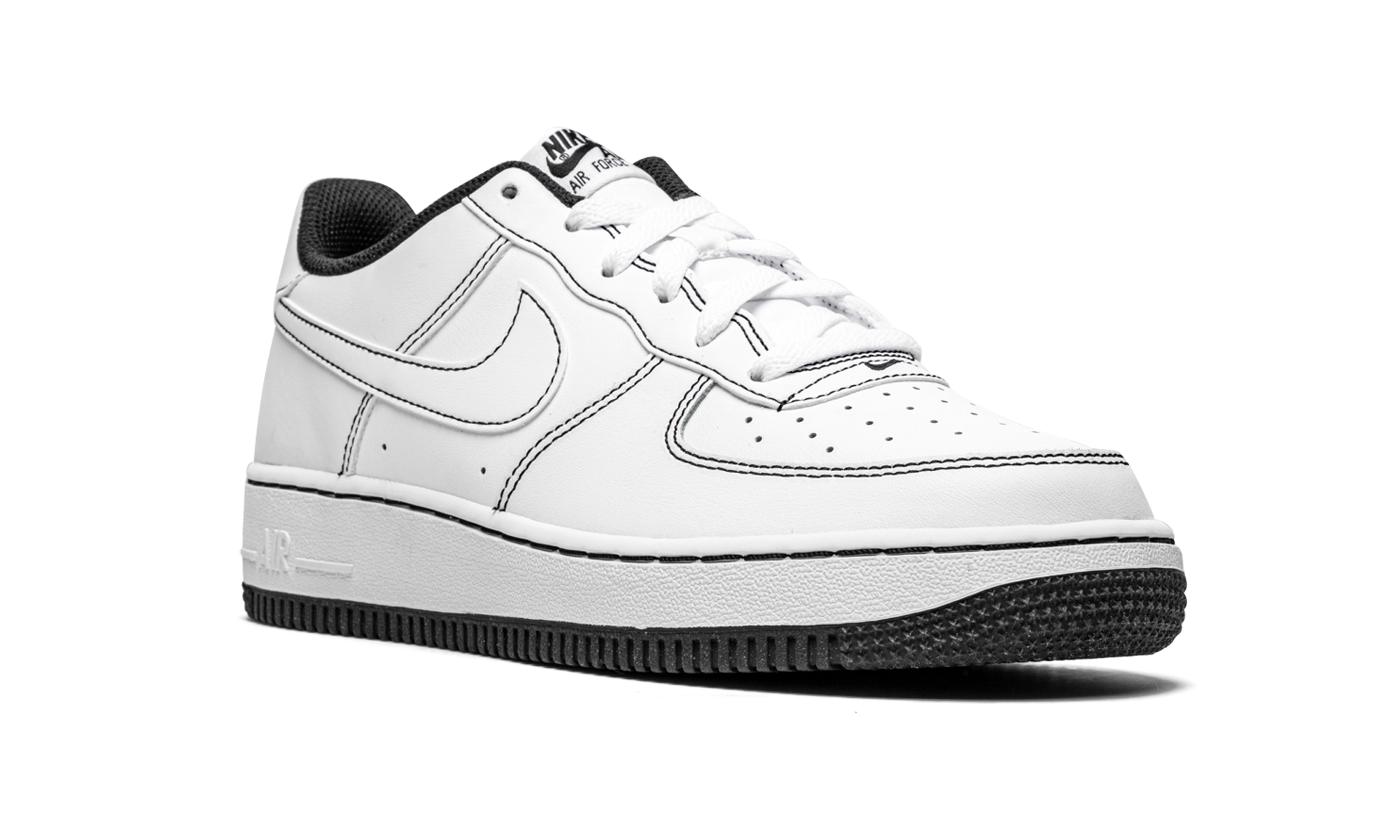 Air Force 1 Low '07 GS "Contrast Stitching - White / Black" CW1575 104