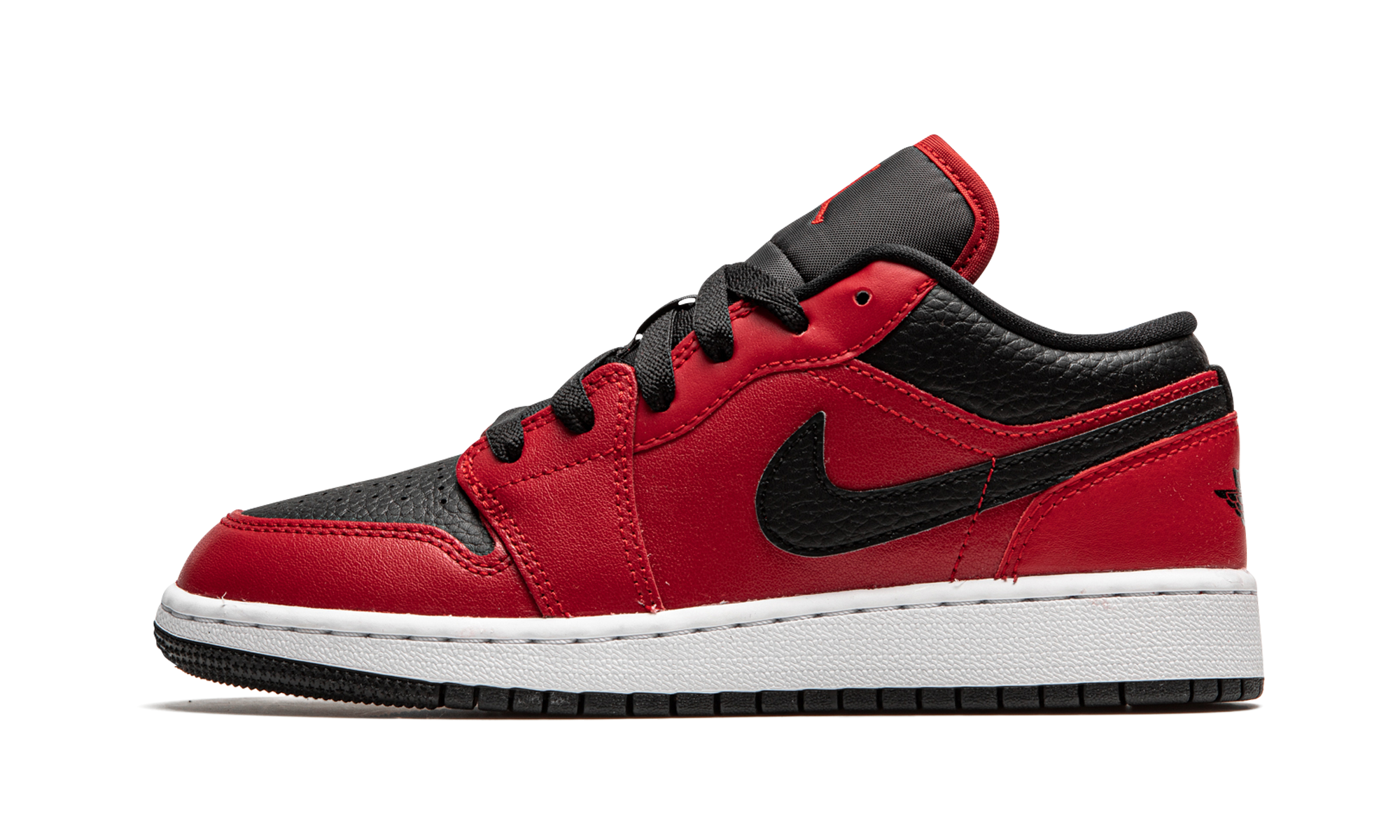 Air Jordan 1 Low GS "Black Pebbled" 553560 605