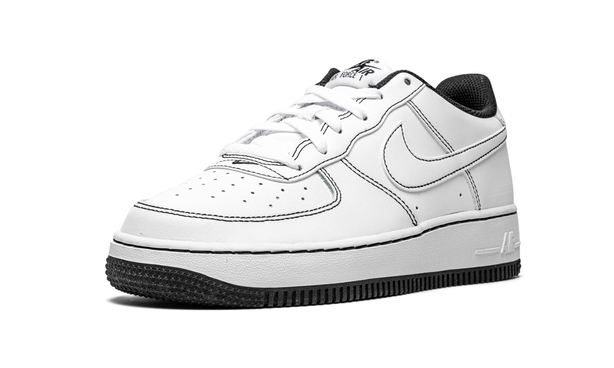 Air Force 1 Low '07 GS "Contrast Stitching - White / Black" CW1575 104