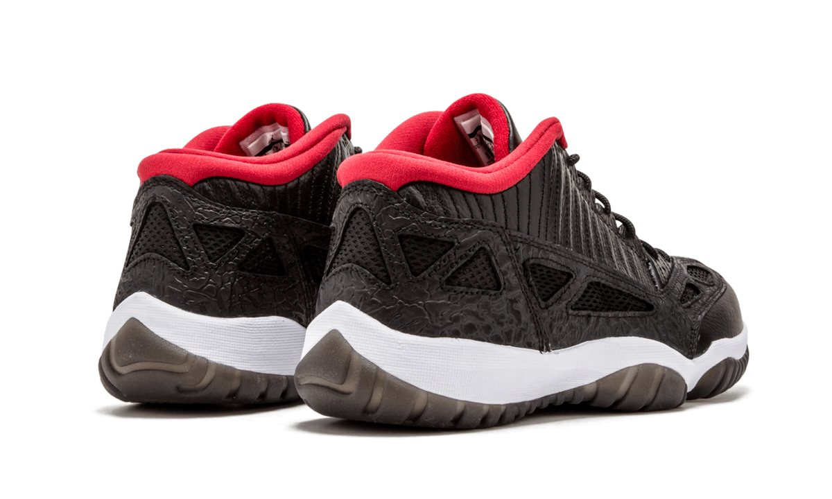 Air Jordan 11 Retro Low IE "Black Charcoal Red" 306008 001