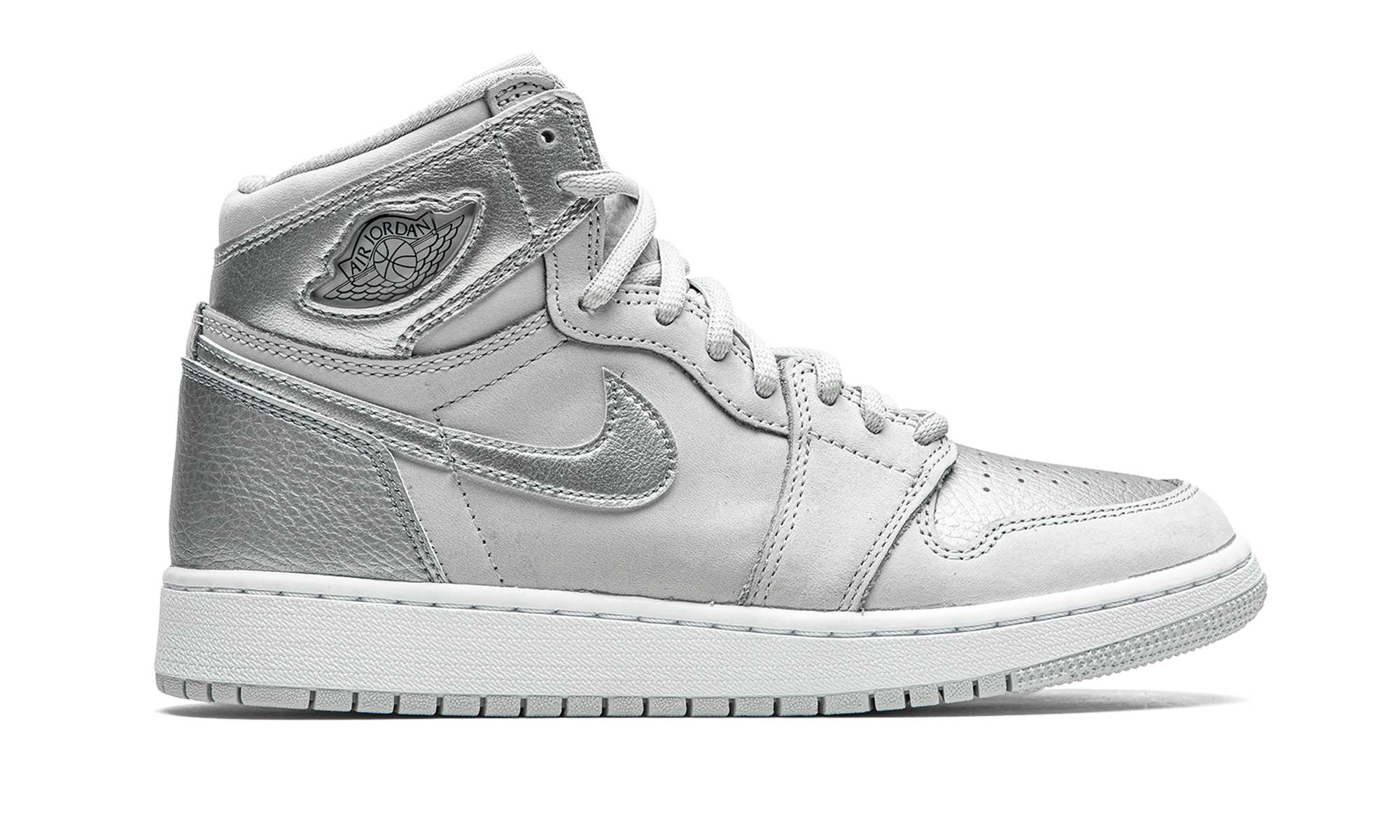 Air Jordan 1 High OG GS "Co.JP - Metallic Silver" 575441 029