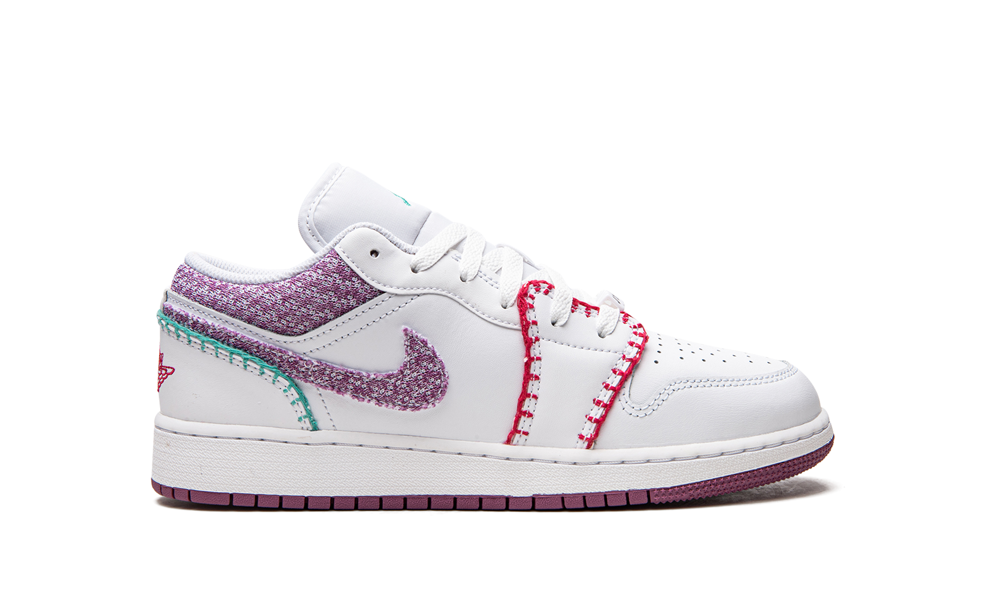 Jordan 1 Low GS "White Light Bordeuax" DM9037 100